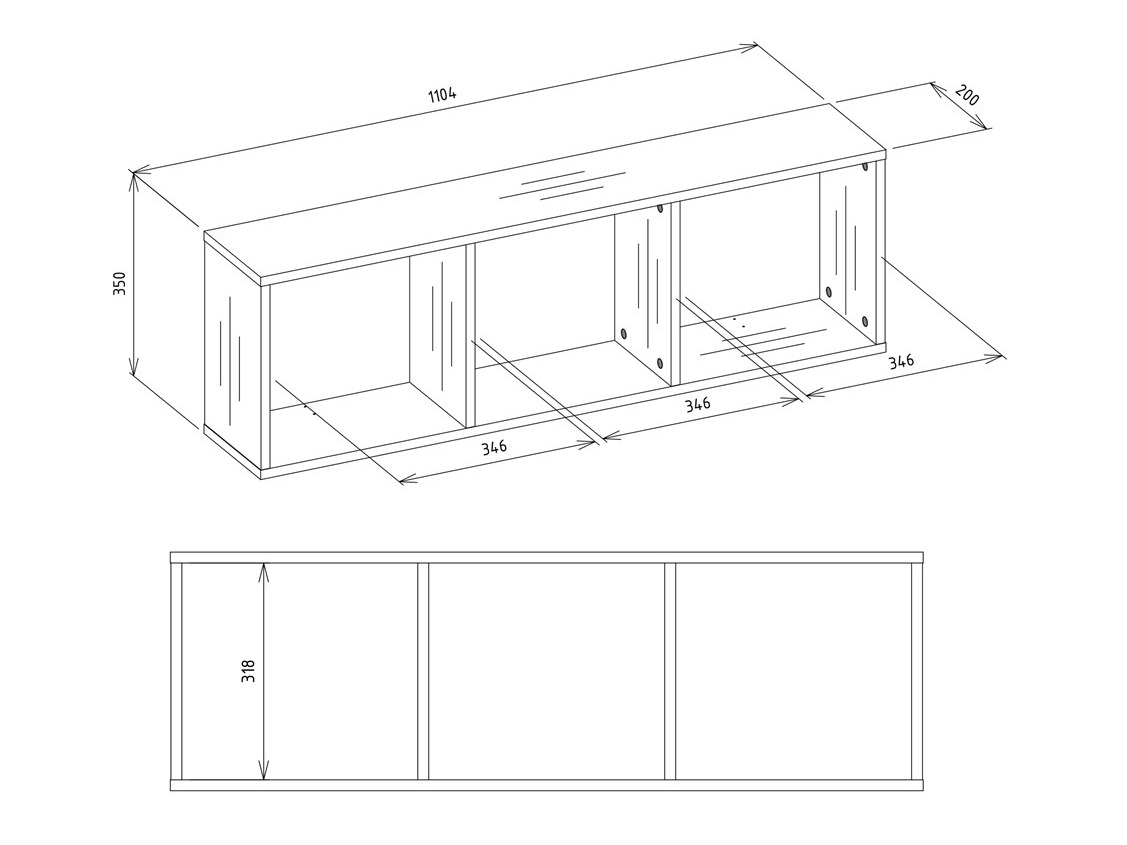 Wandplank Mandeville 336