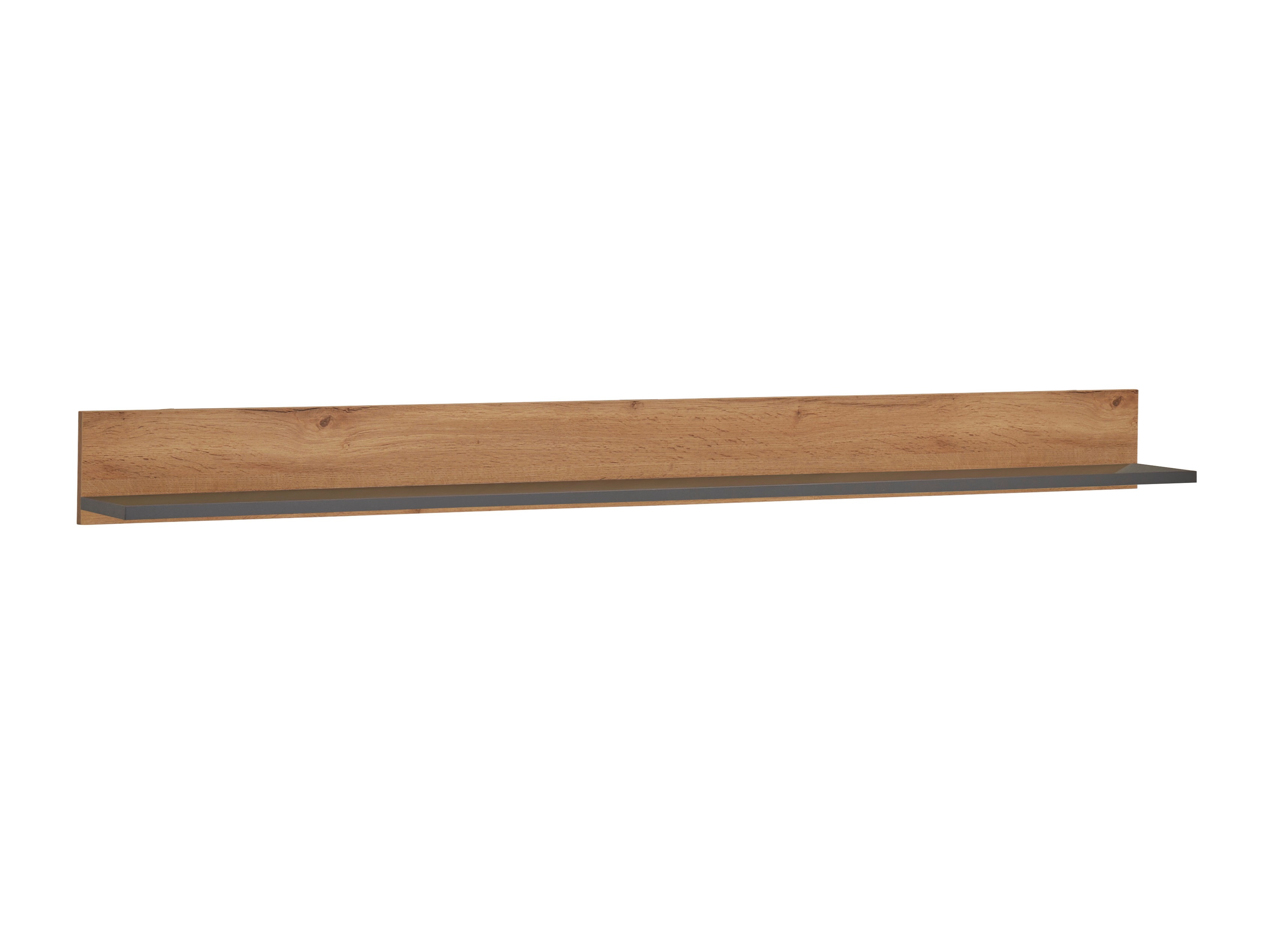 Wandplank Elbsori 126 (Eiken + Antraciet)