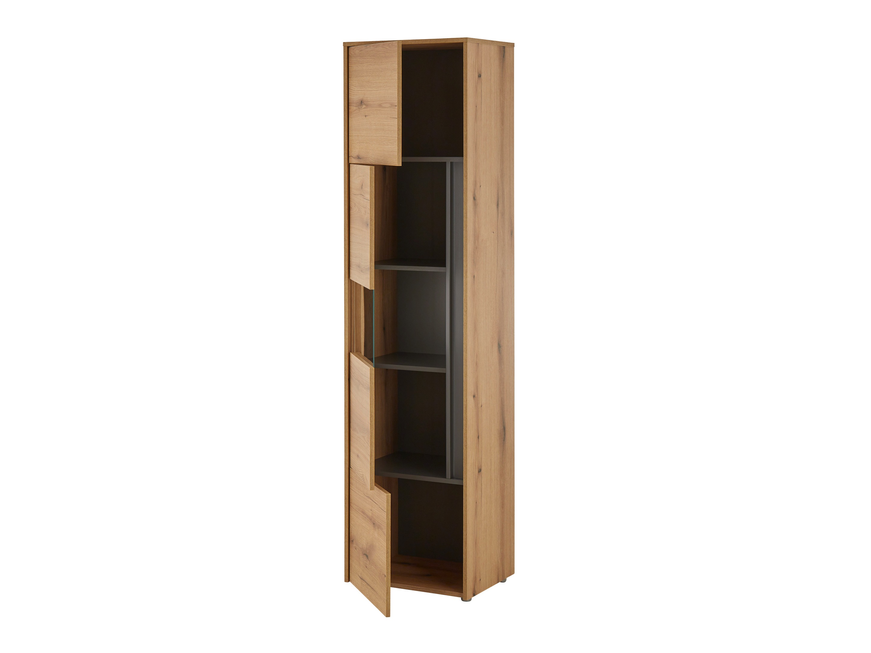 Boekenkast Elbsori 100 (Eiken + Antraciet)