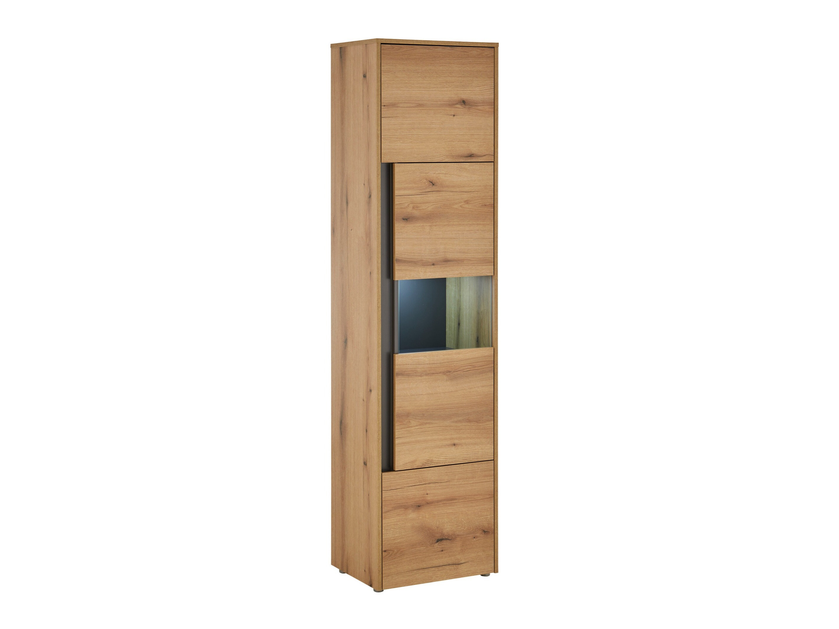 Boekenkast Elbsori 100 (Eiken + Antraciet)