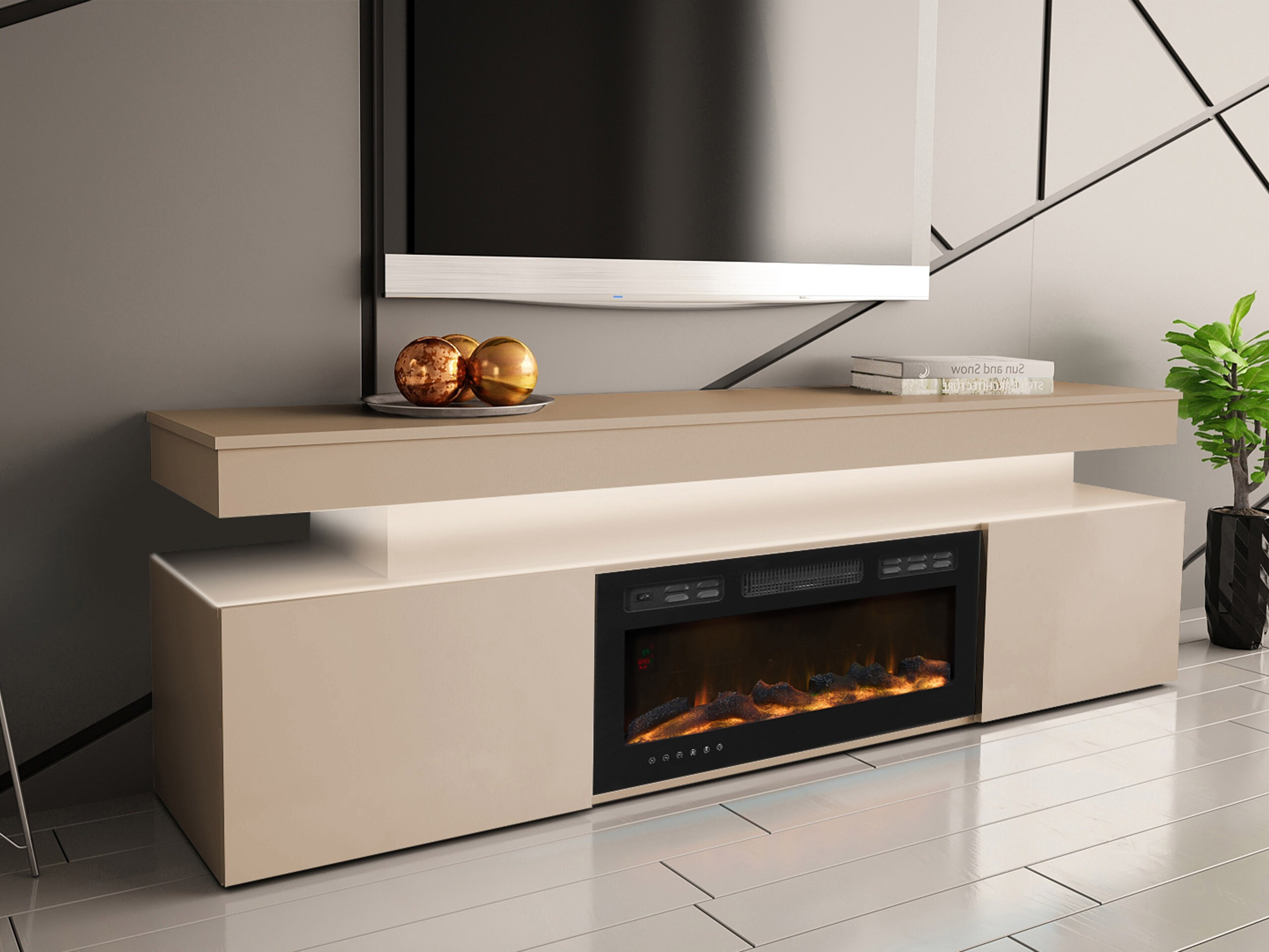 TV-meubel Monfero 104 (Lichtbruin)