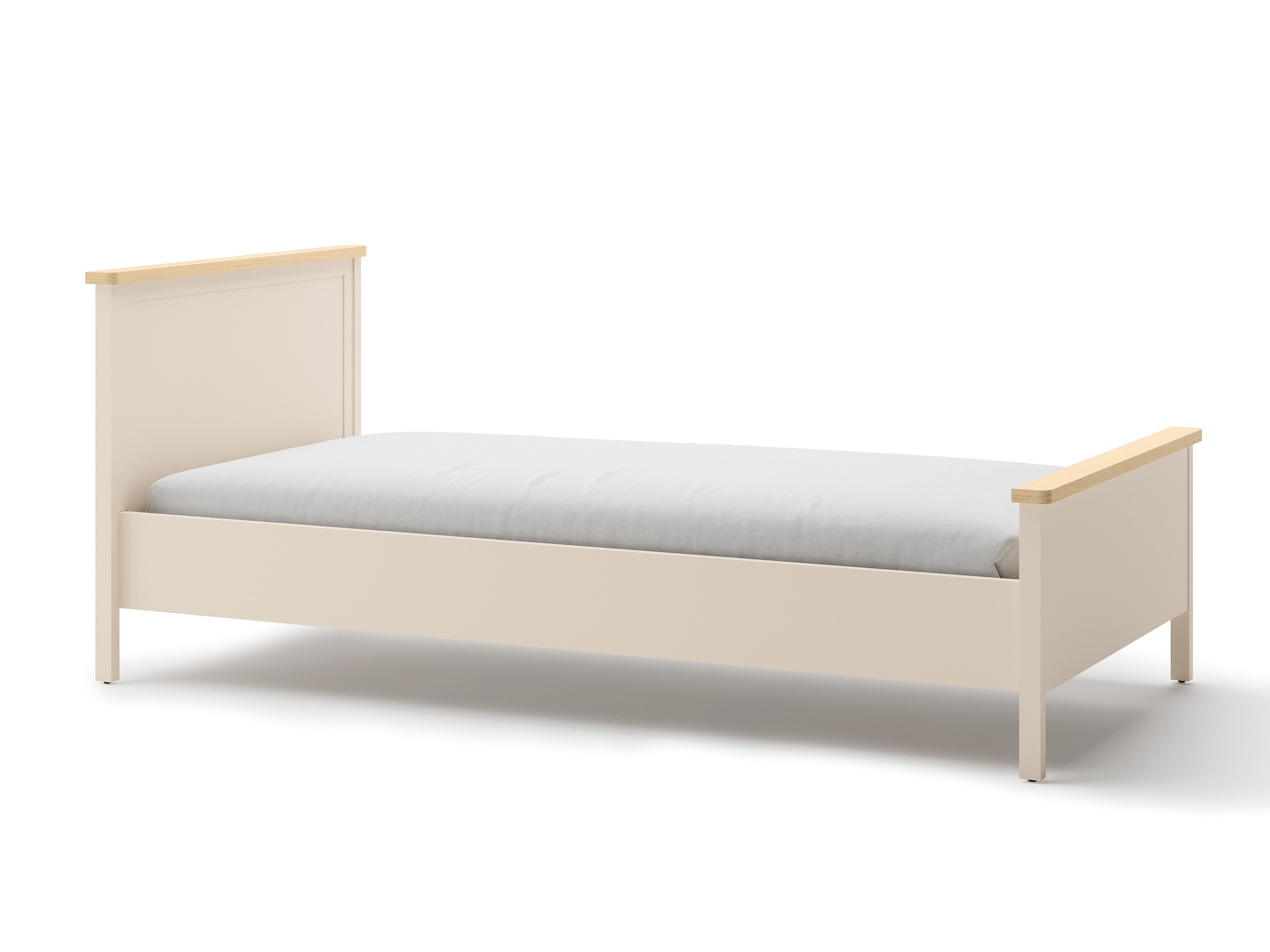 Bed Romelbo 148 (Beige + Eiken)