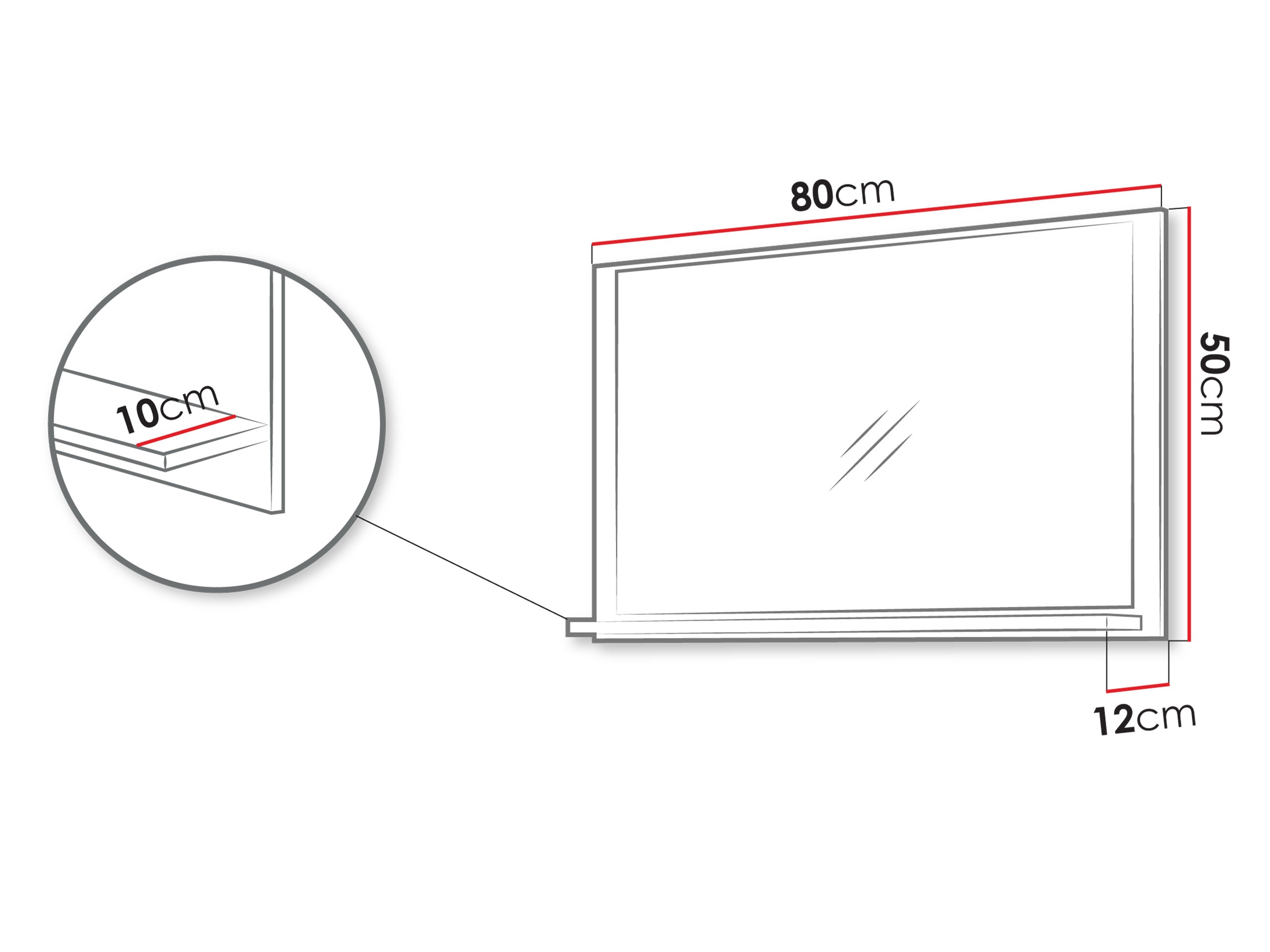 Badkamer spiegel Sodalis (Kasjmier)