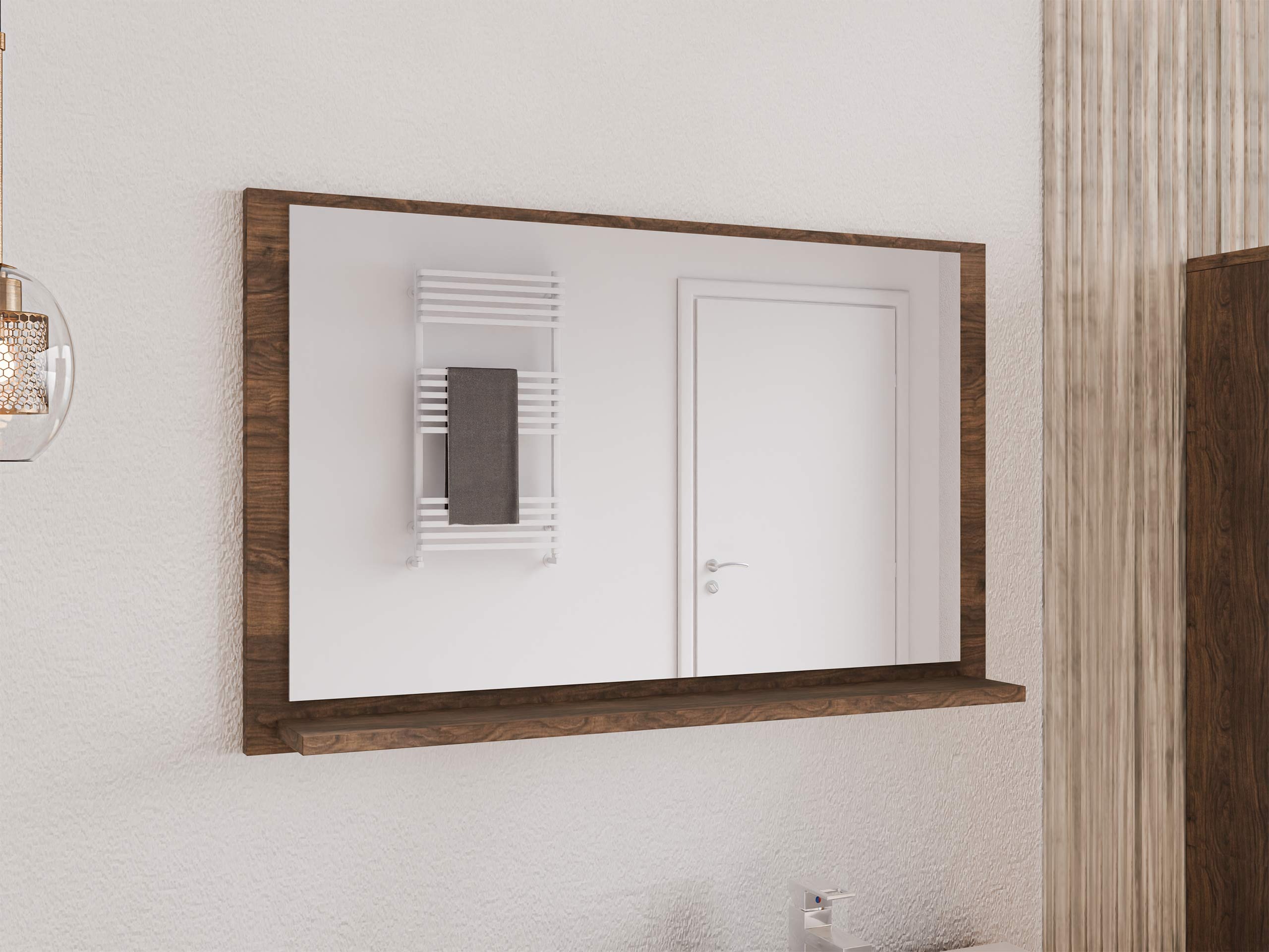 Badkamer spiegel Sodalis (Notenhout)