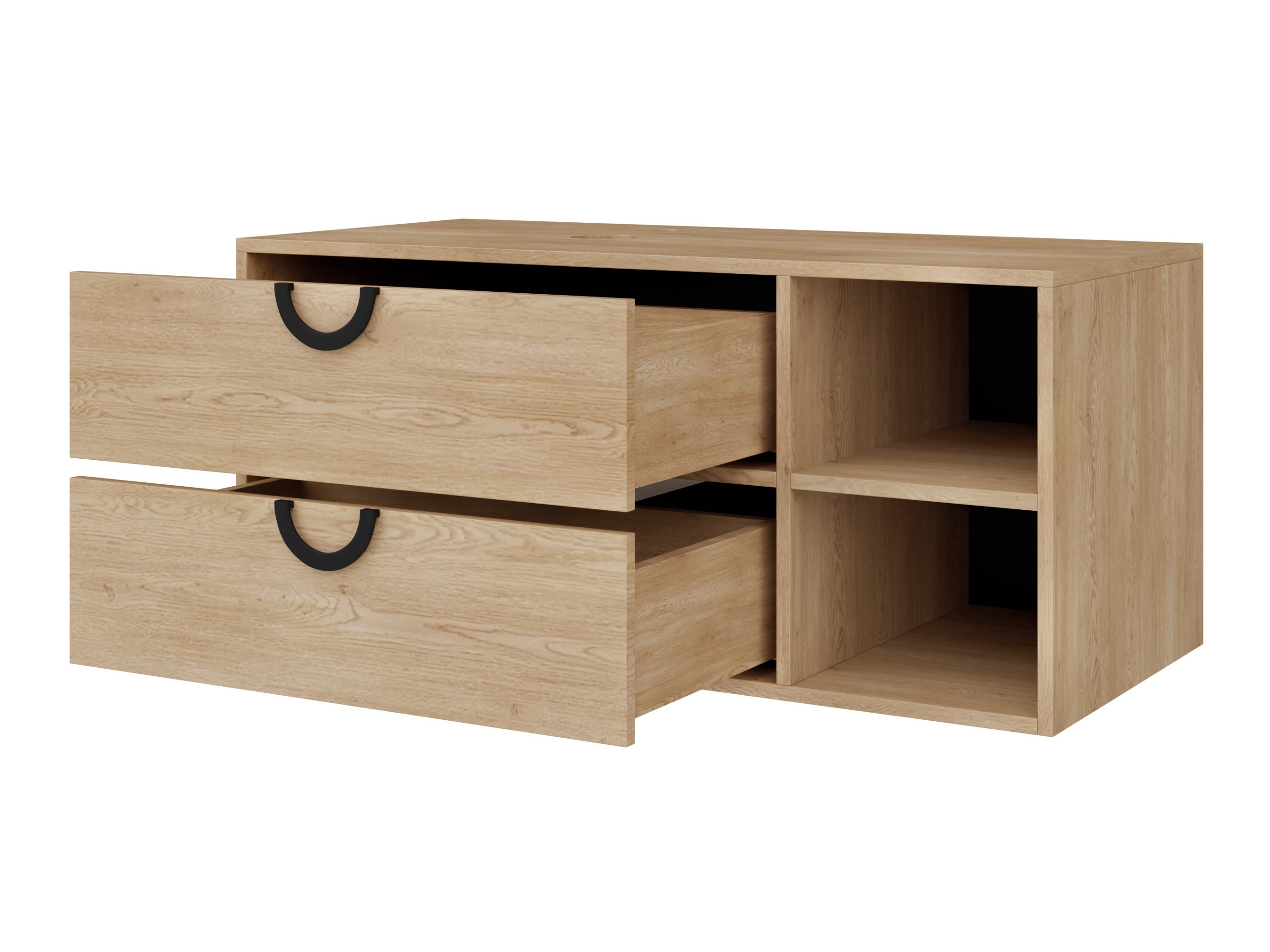 Hangend badkamermeubel voor wastafel Providence 193 (Notenhout)