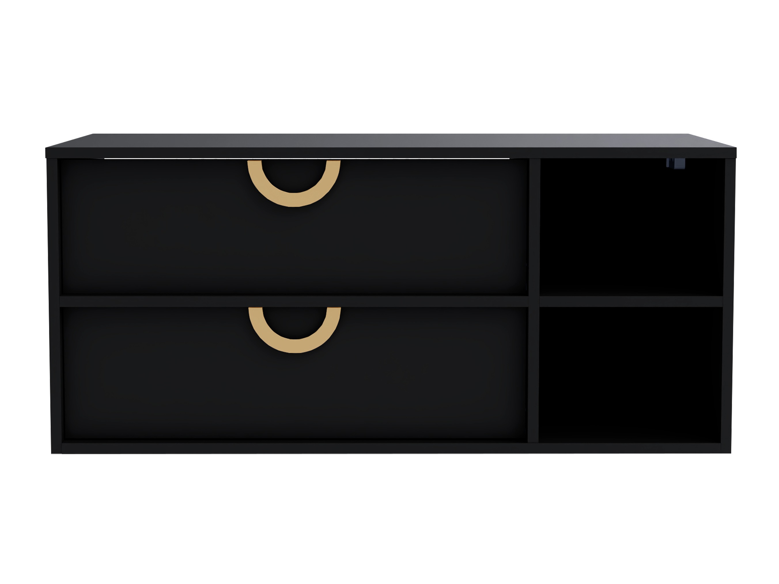 Hangend badkamermeubel voor wastafel Providence 193 (Zwart)