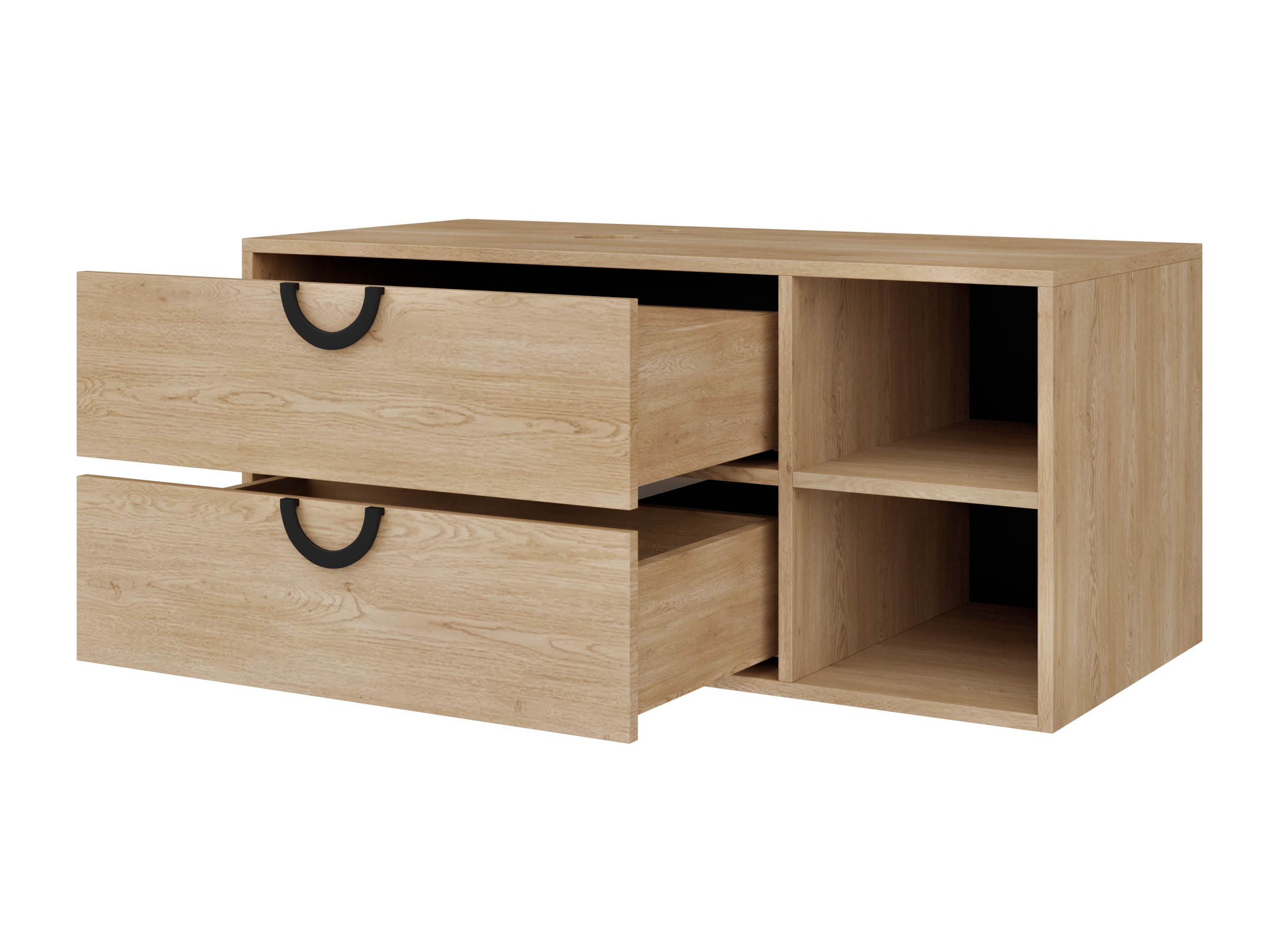 Hangend badkamermeubel voor wastafel Sodalis (Eiken)