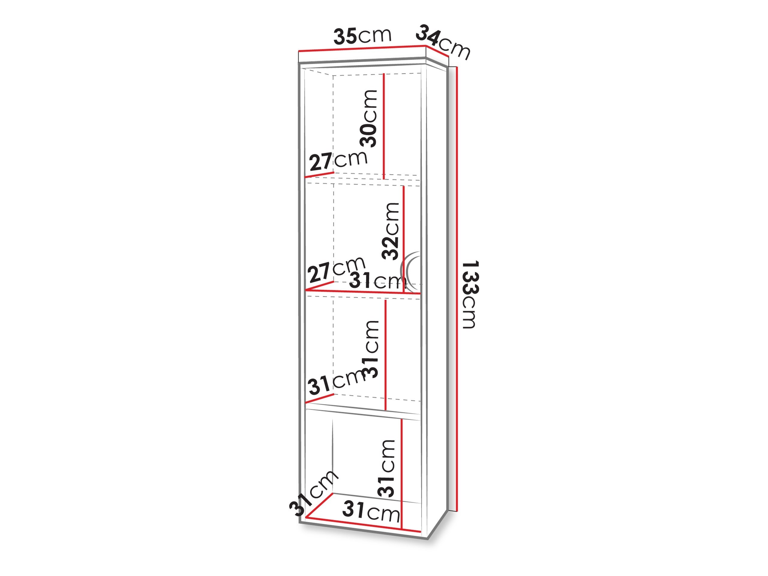 Wand badkamermeubel Sodalis (Eiken)
