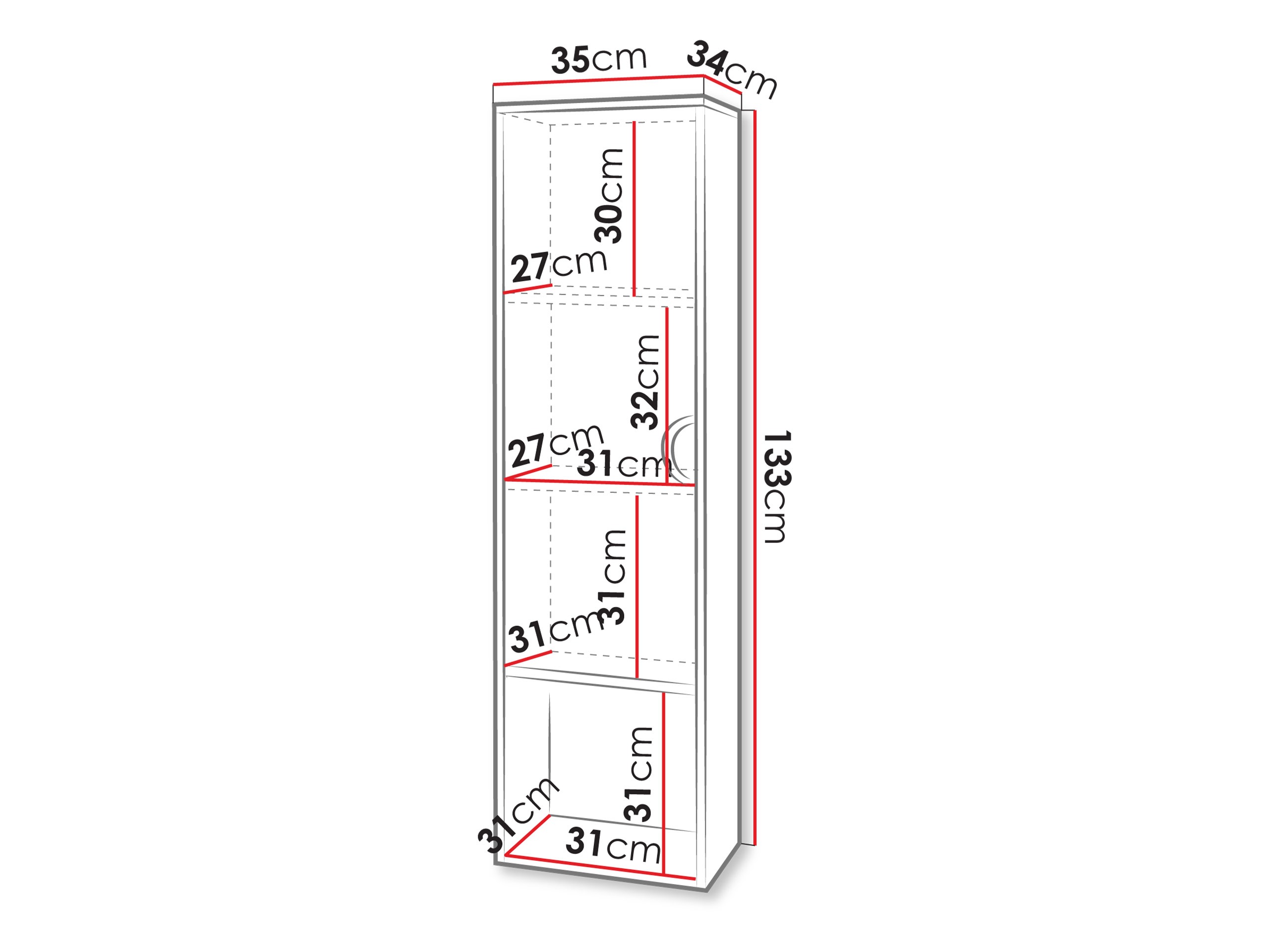 Wand badkamermeubel Sodalis (Zwart)