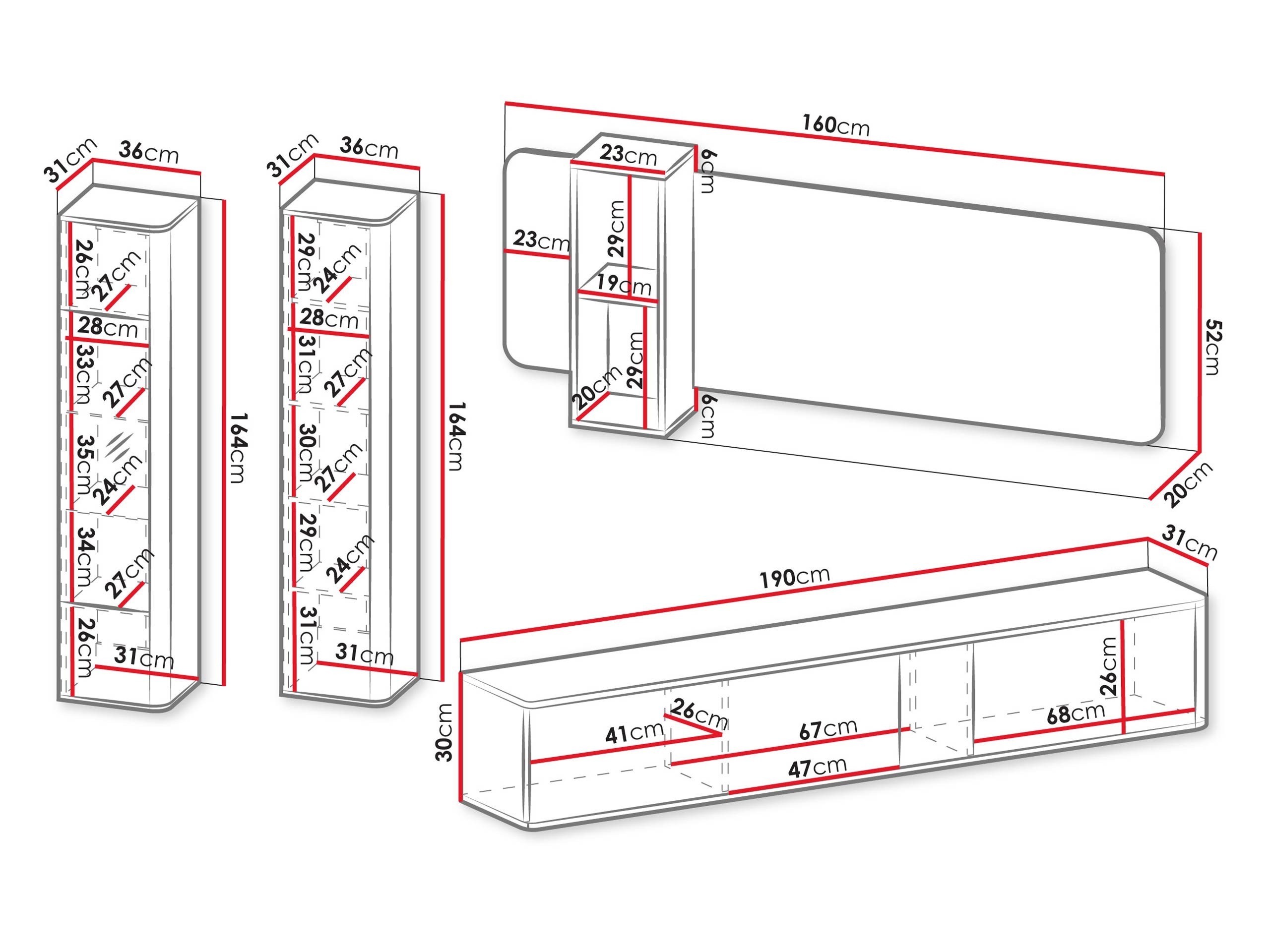 Woonkamerset Dormele 105