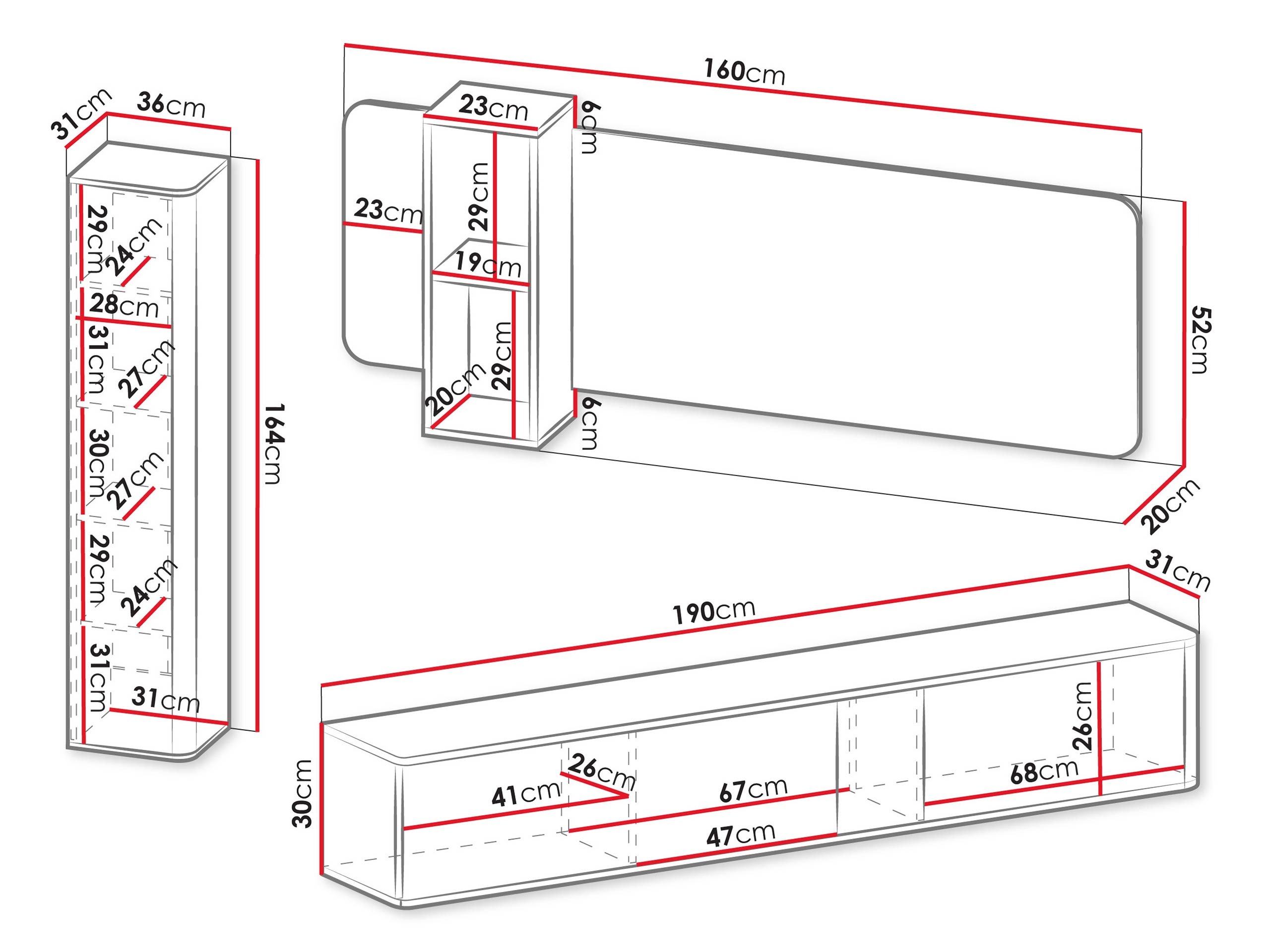 Woonkamerset Dormele 107
