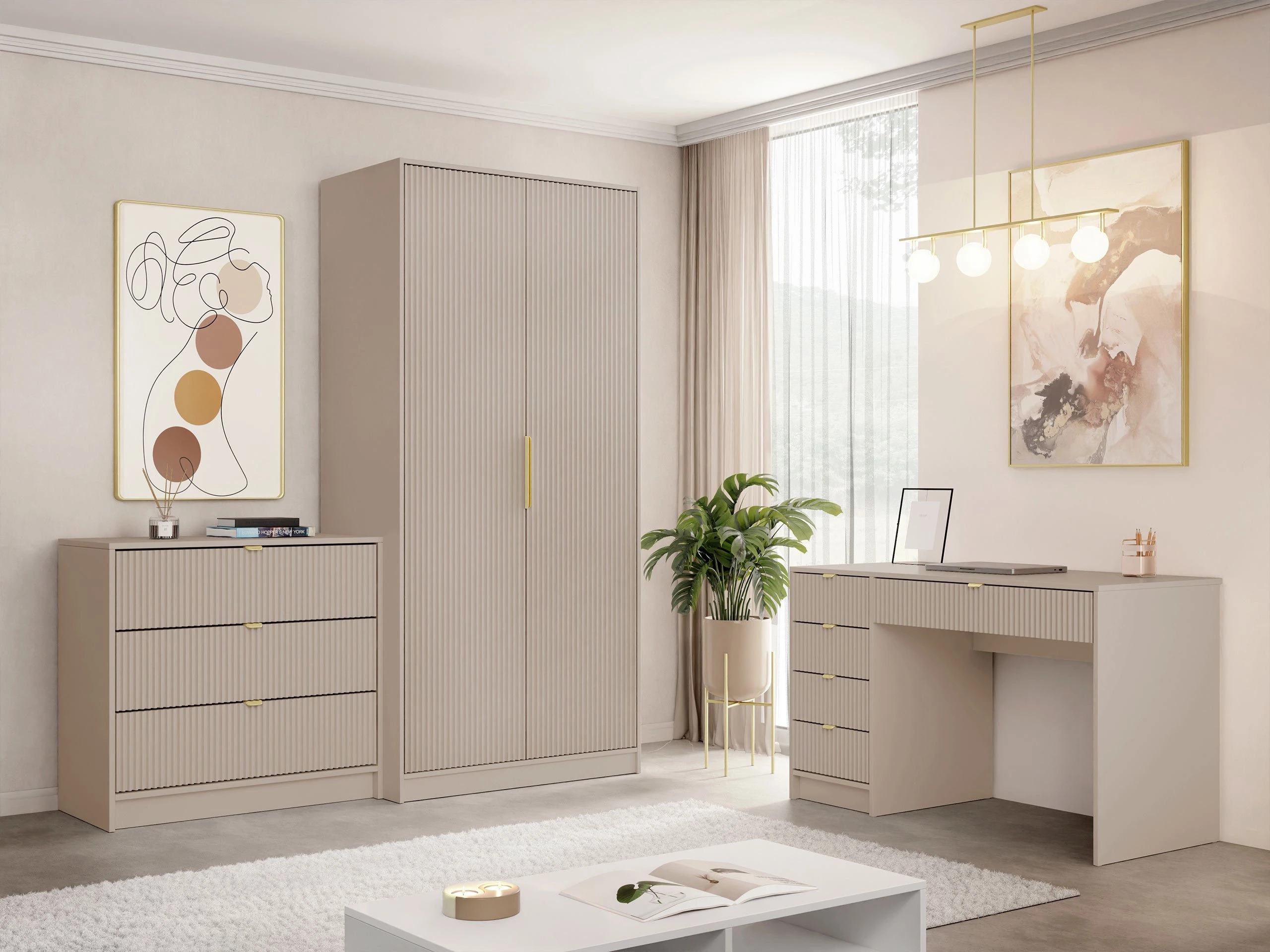 Thuiskantoorset Comfivo Papilio IV (Beige)