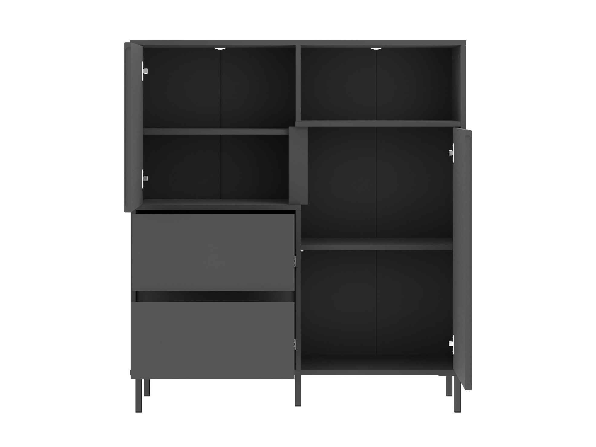 Woonkamerset Ruvrevi 106 (Antraciet)