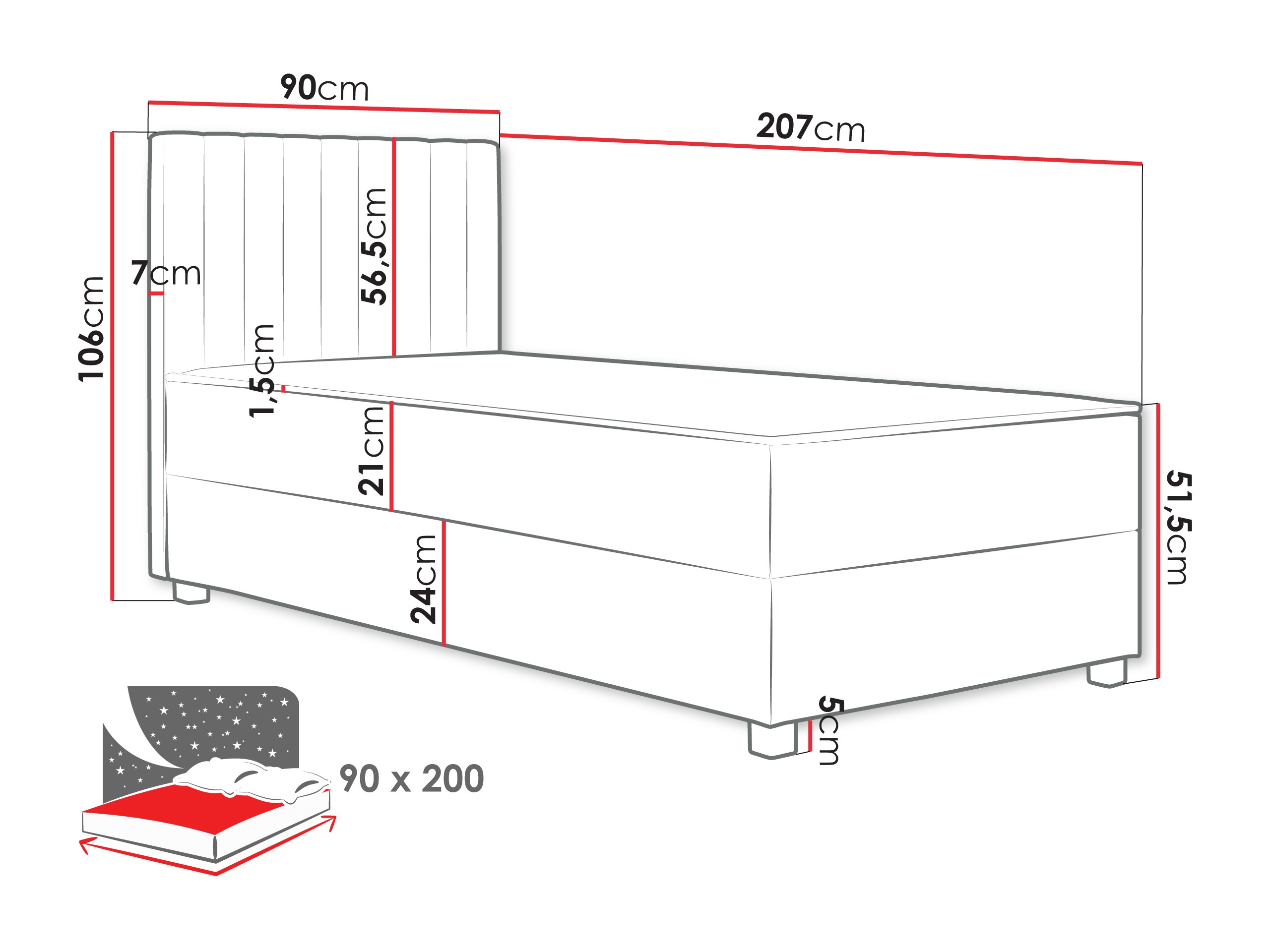 Boxspring Soral (Manila 02)