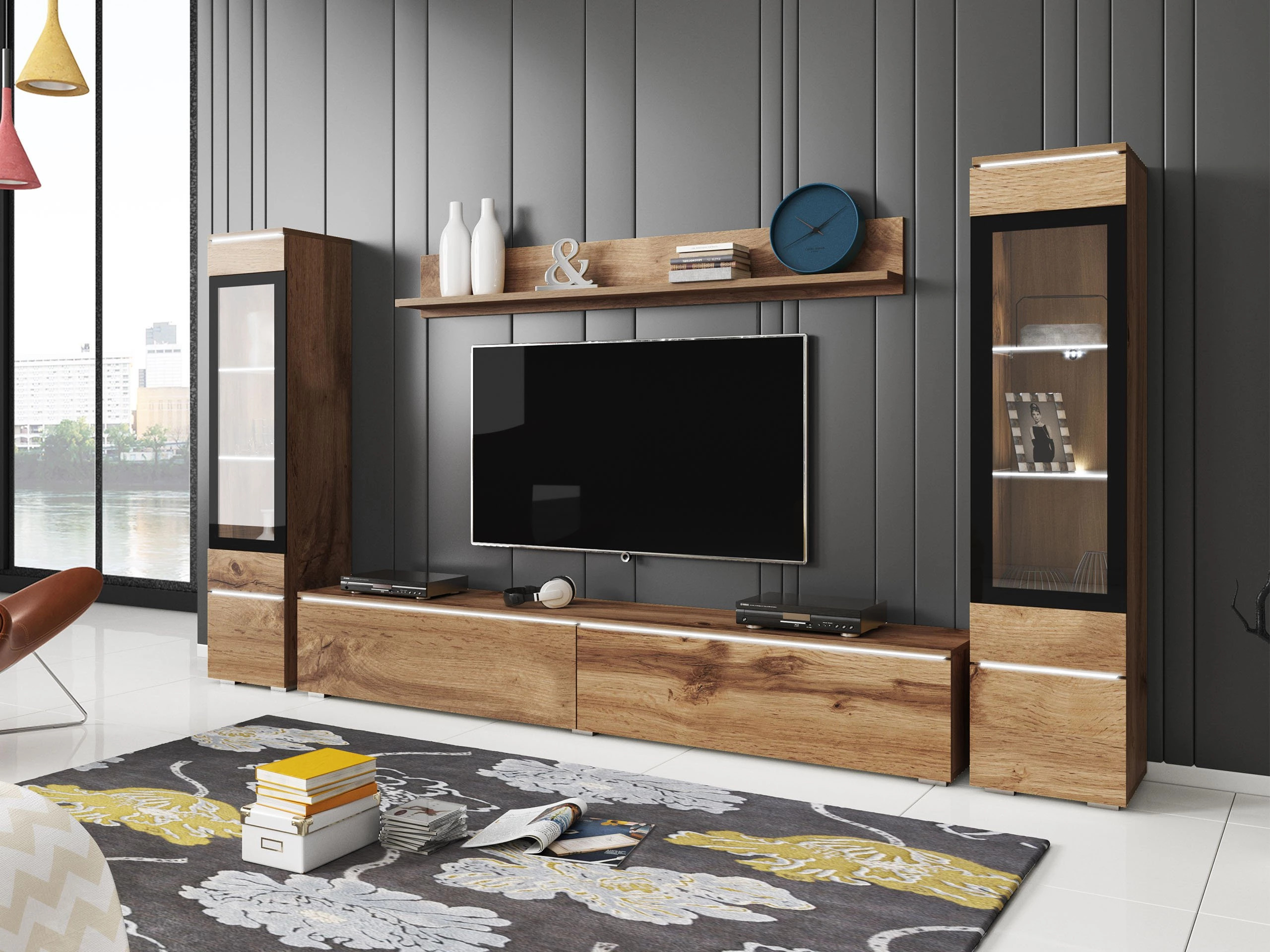 Woonkamerset Sarasota 126 (Wotan eik)