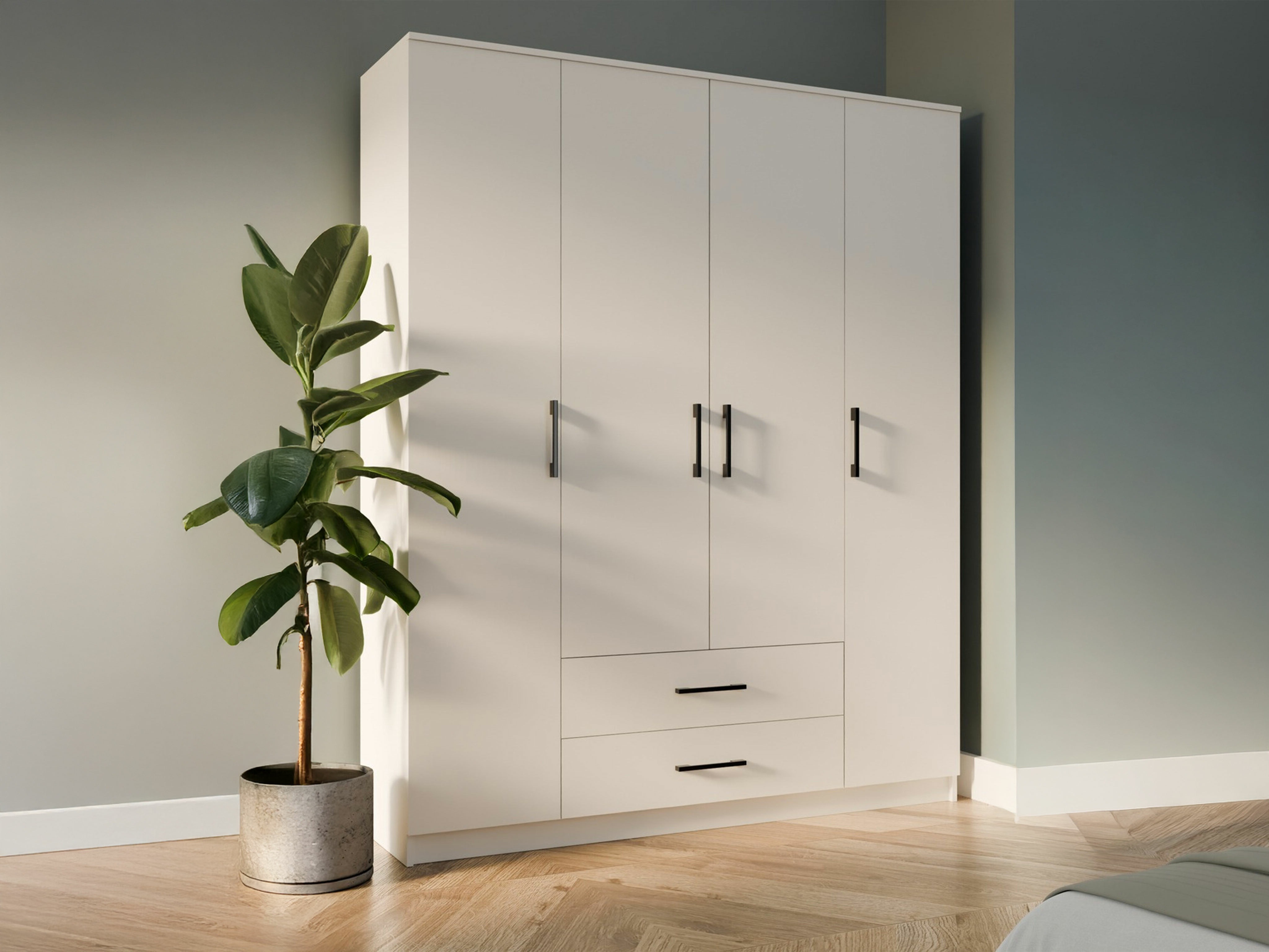 Kledingkast Mandeville 299 (Wit)