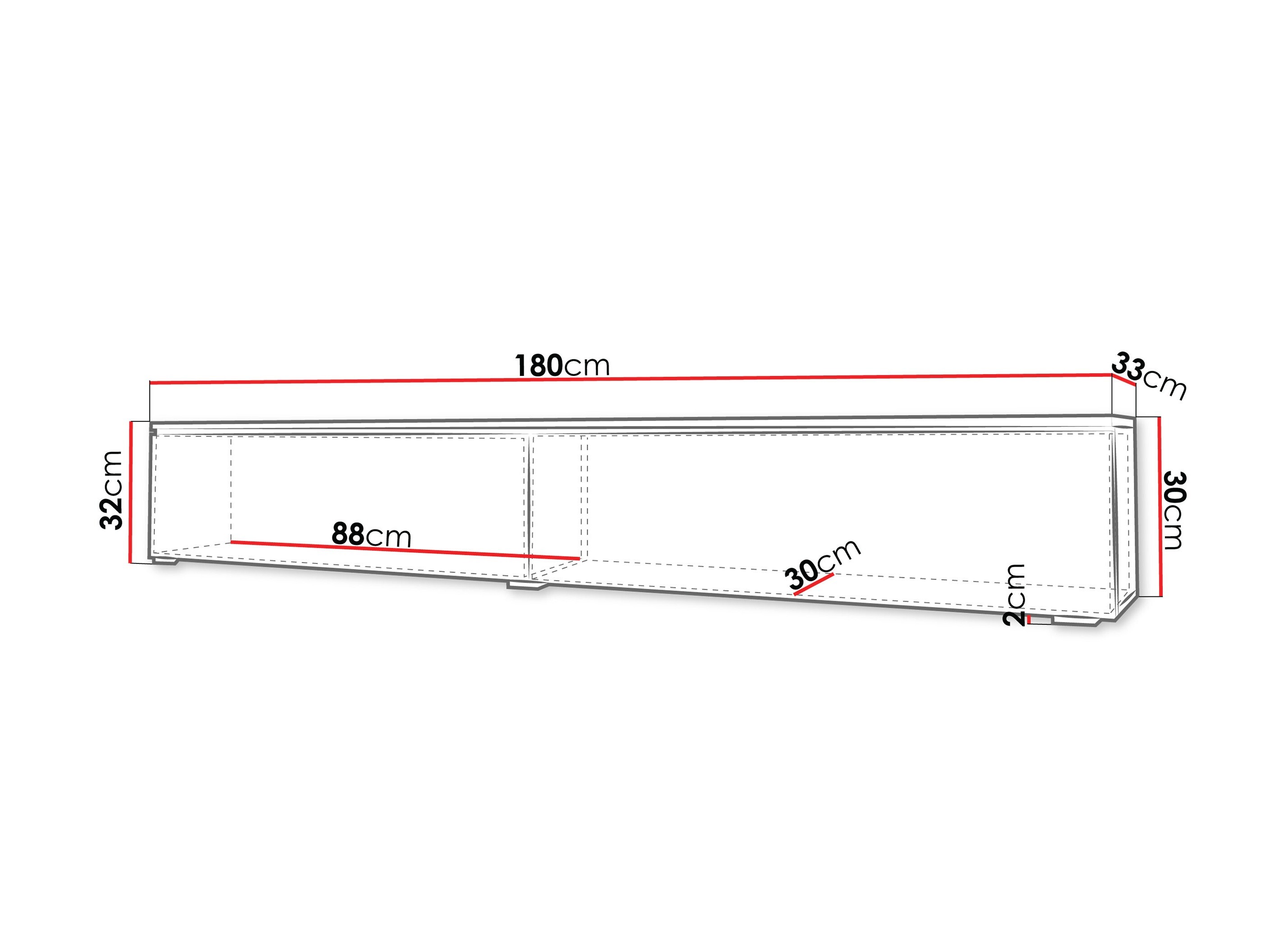 TV-meubel Sarasota 121 (Grijs)