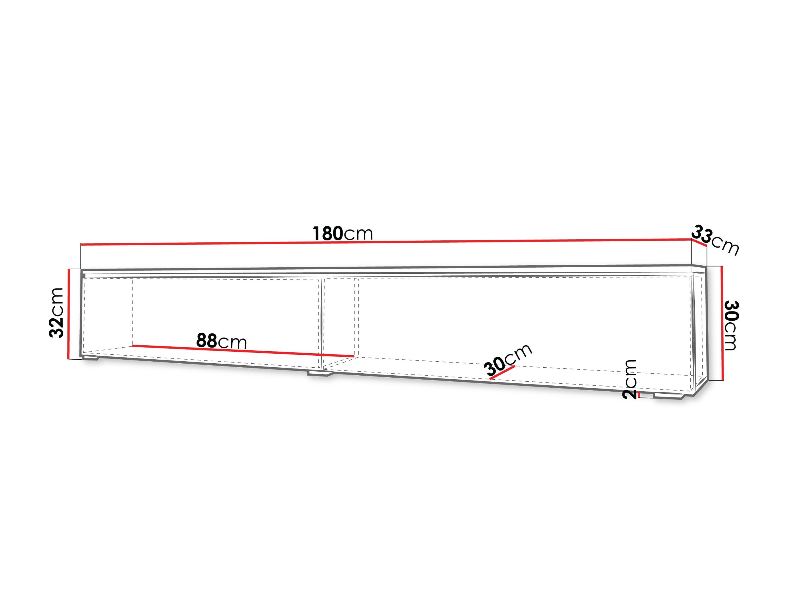 TV-meubel Sarasota 121 (Stoffig groen)