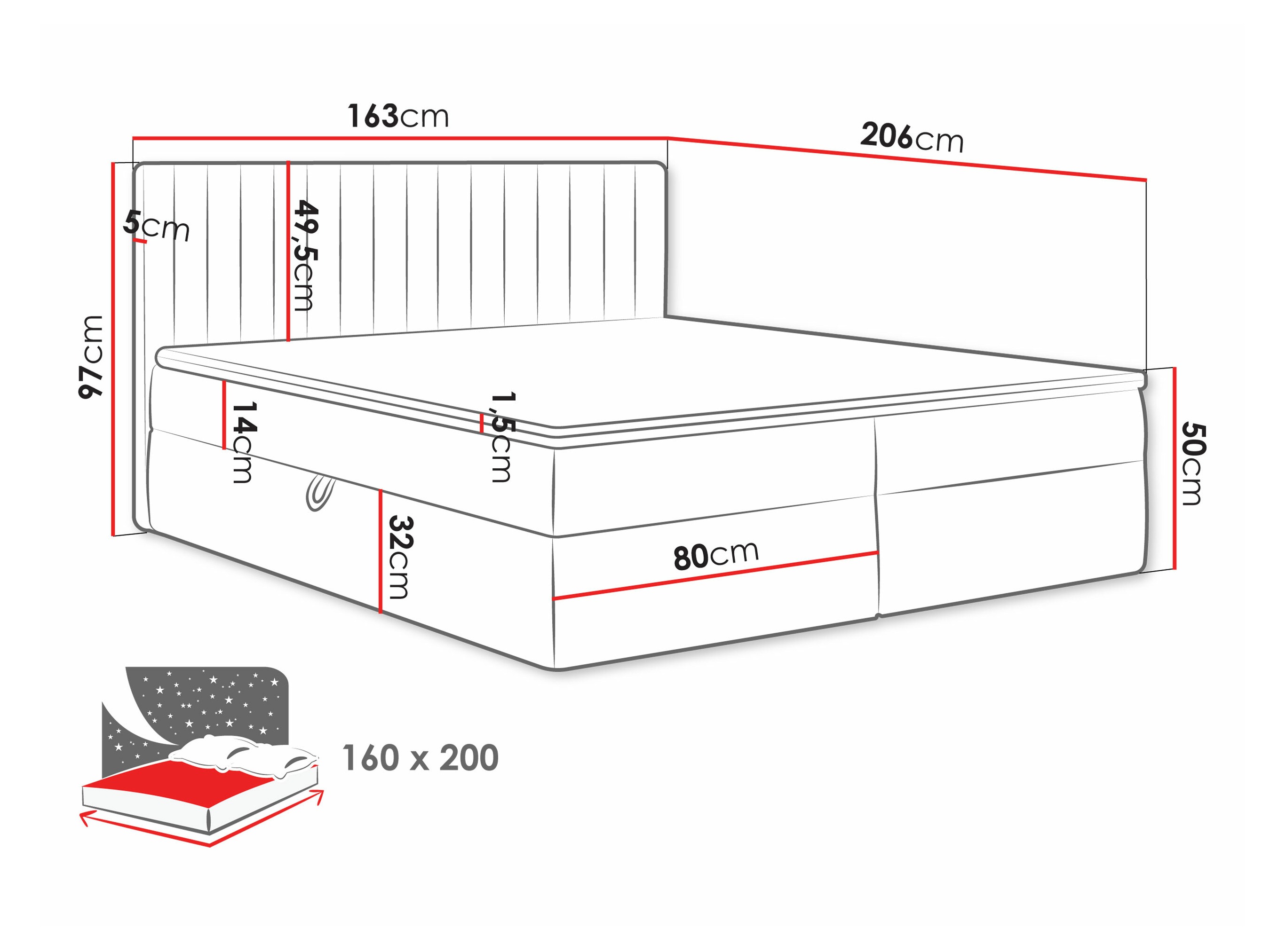 Boxspring Comfivo 481 (Manila 02)