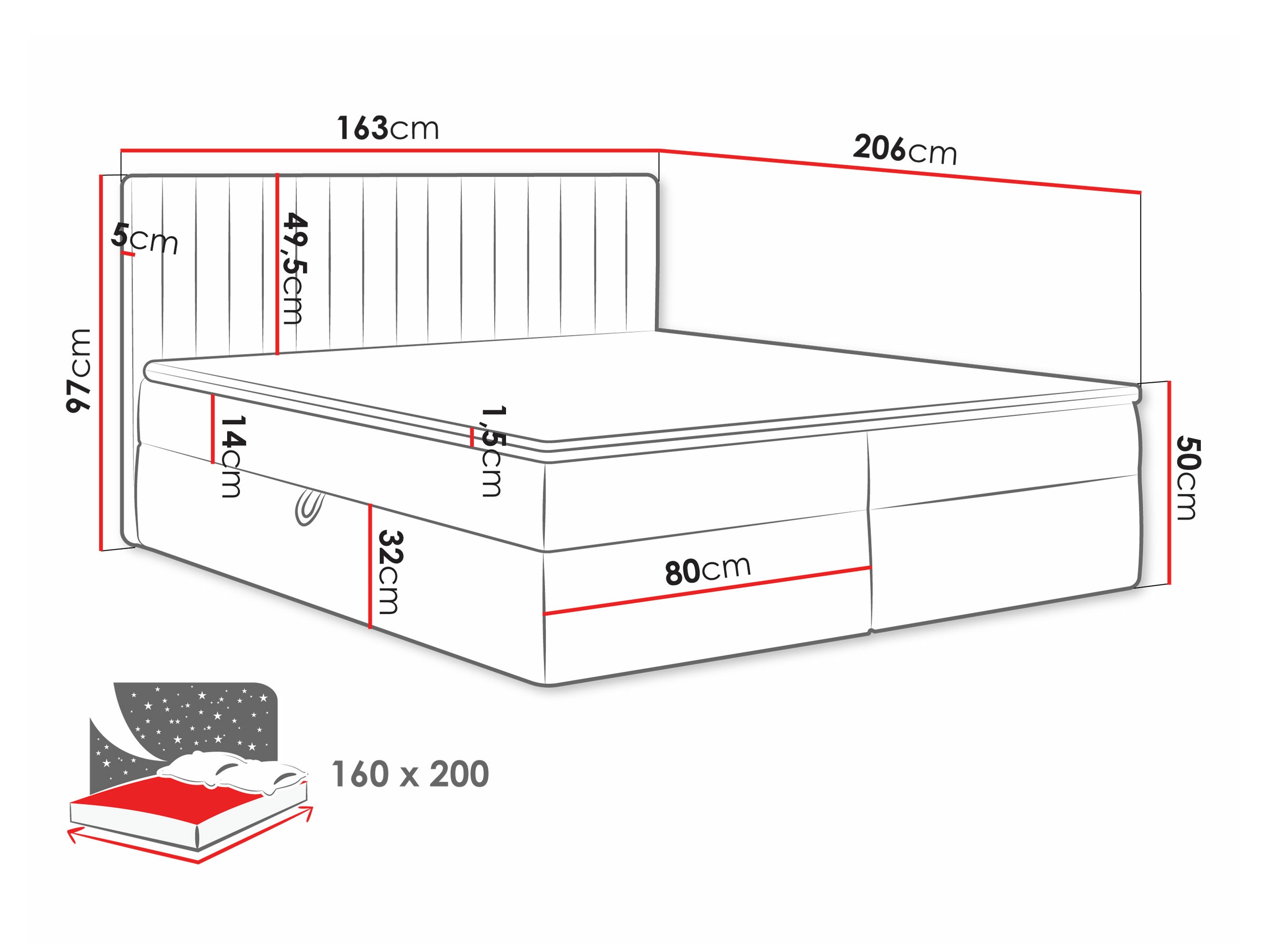 Boxspring Comfivo 481 (Manila 09)