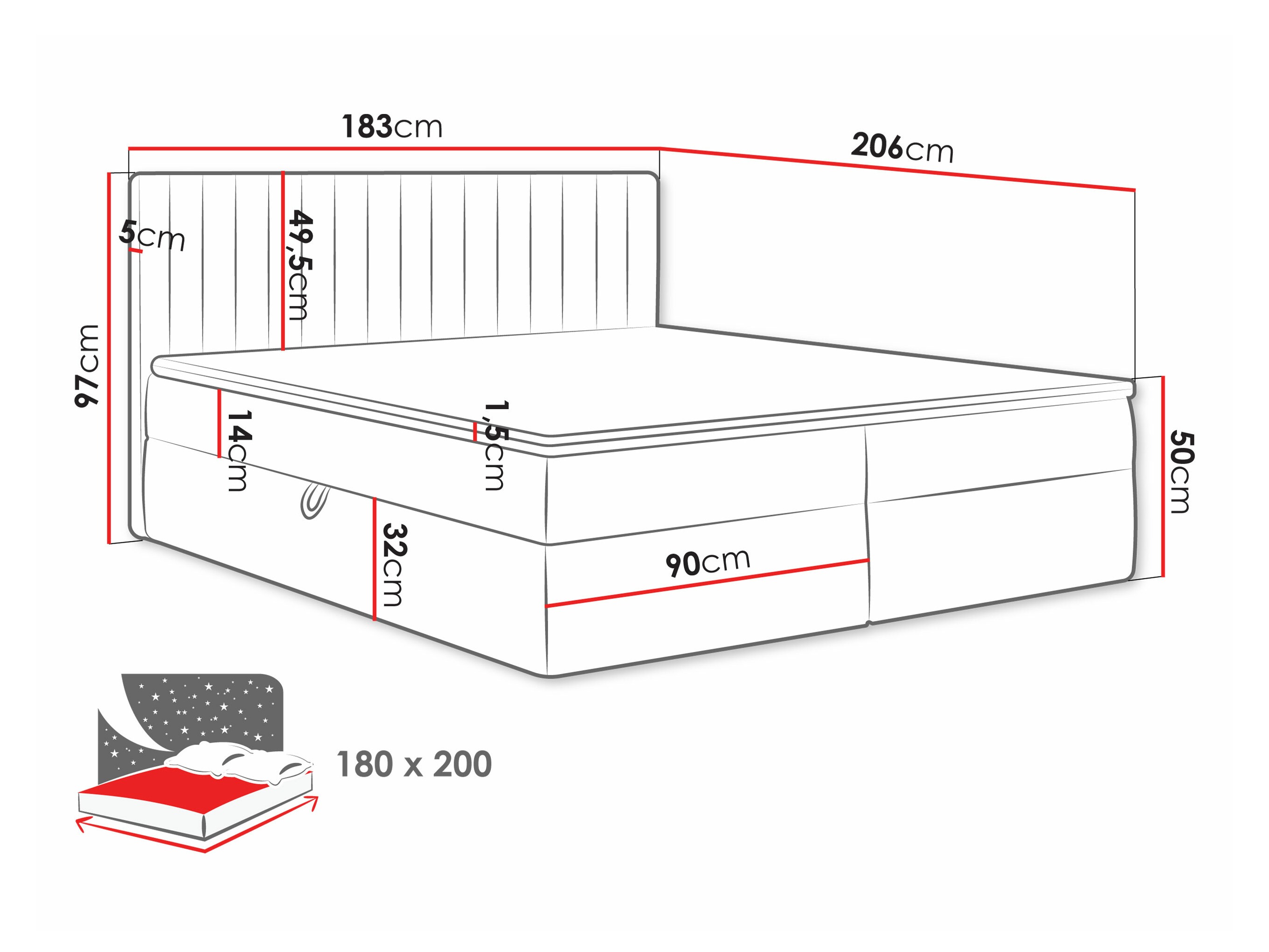 Boxspring Comfivo 481 (Manila 09)