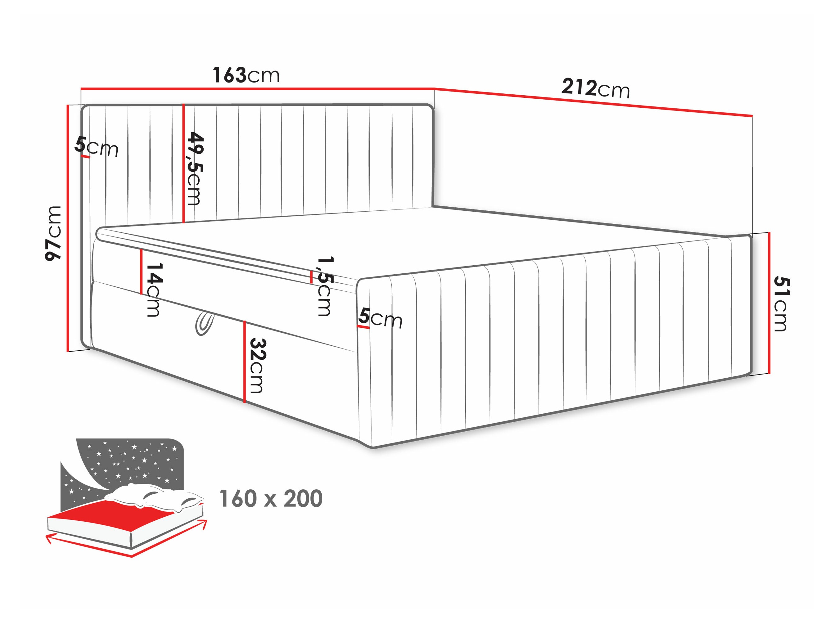 Boxspring Comfivo 482 (Manila 09)