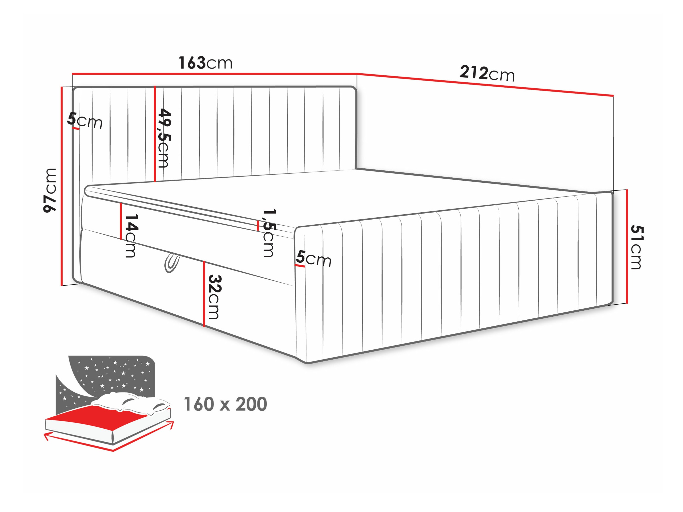 Boxspring Comfivo 482 (Manila 18)