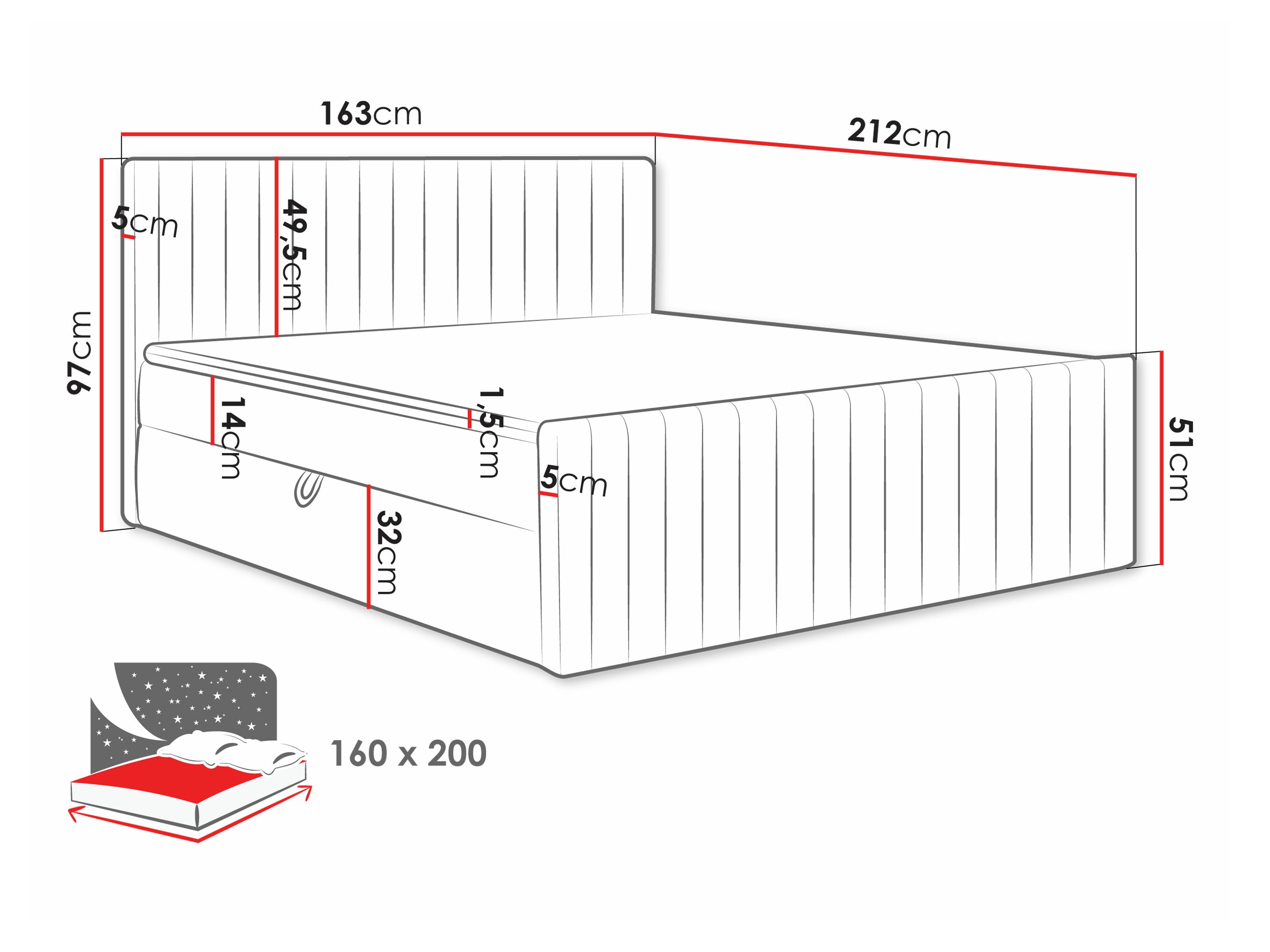 Boxspring Comfivo 482 (Manila 26)