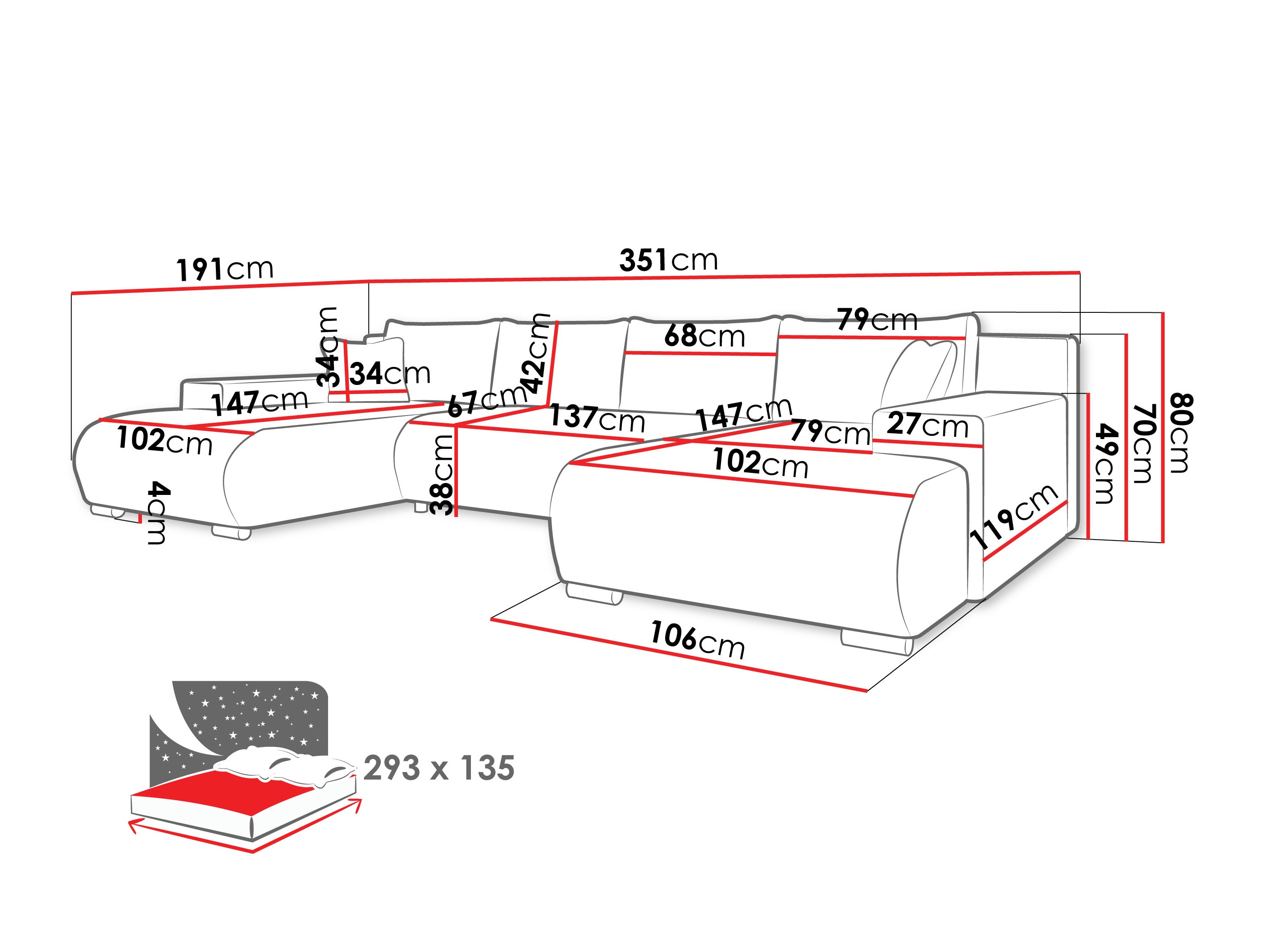 Hoekbank Comfivo 483 (Wave 05)