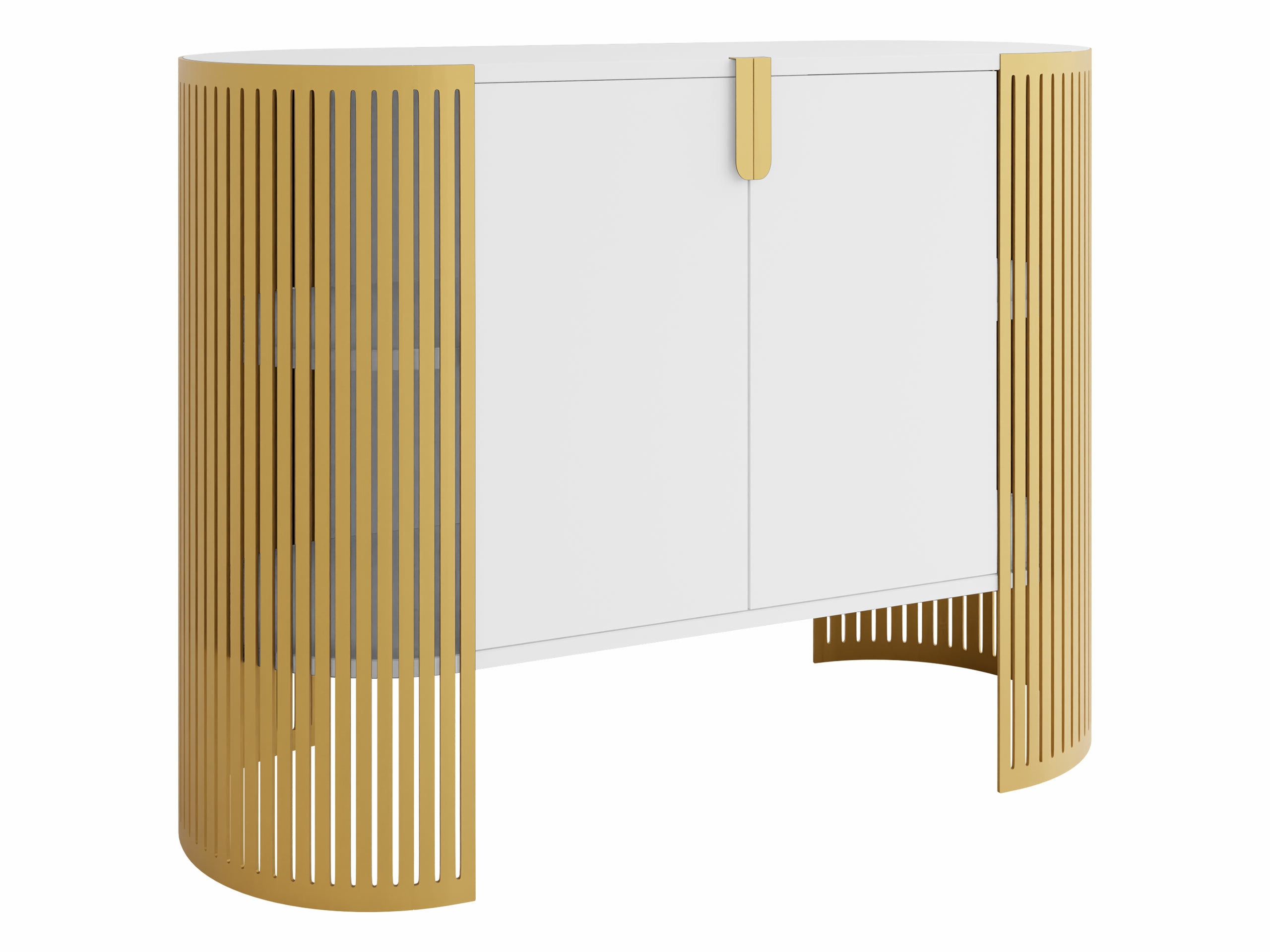 Dressoir Civer II (Gouden + Wit)