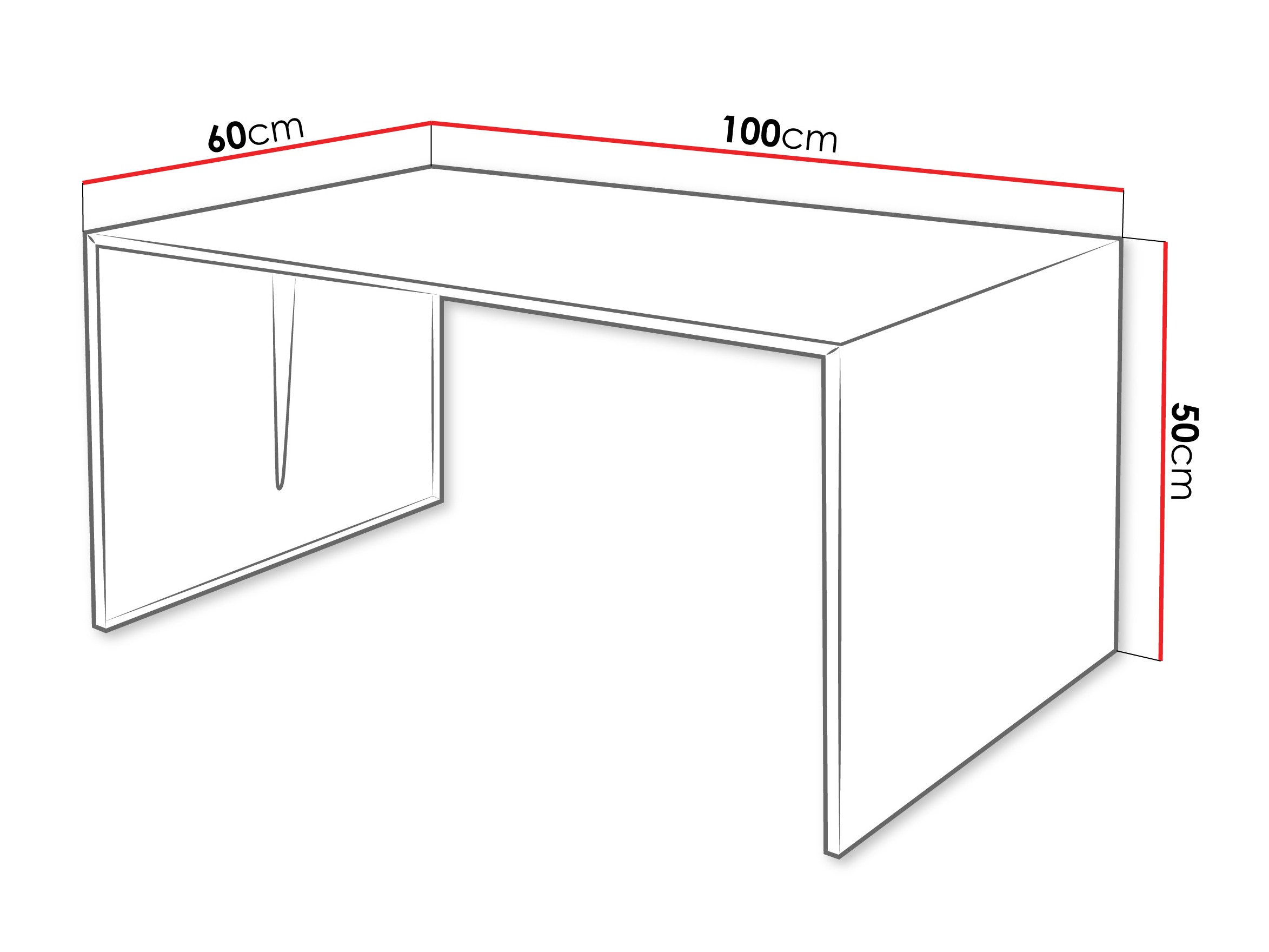 Salontafel Oswego 146 (Zwart)