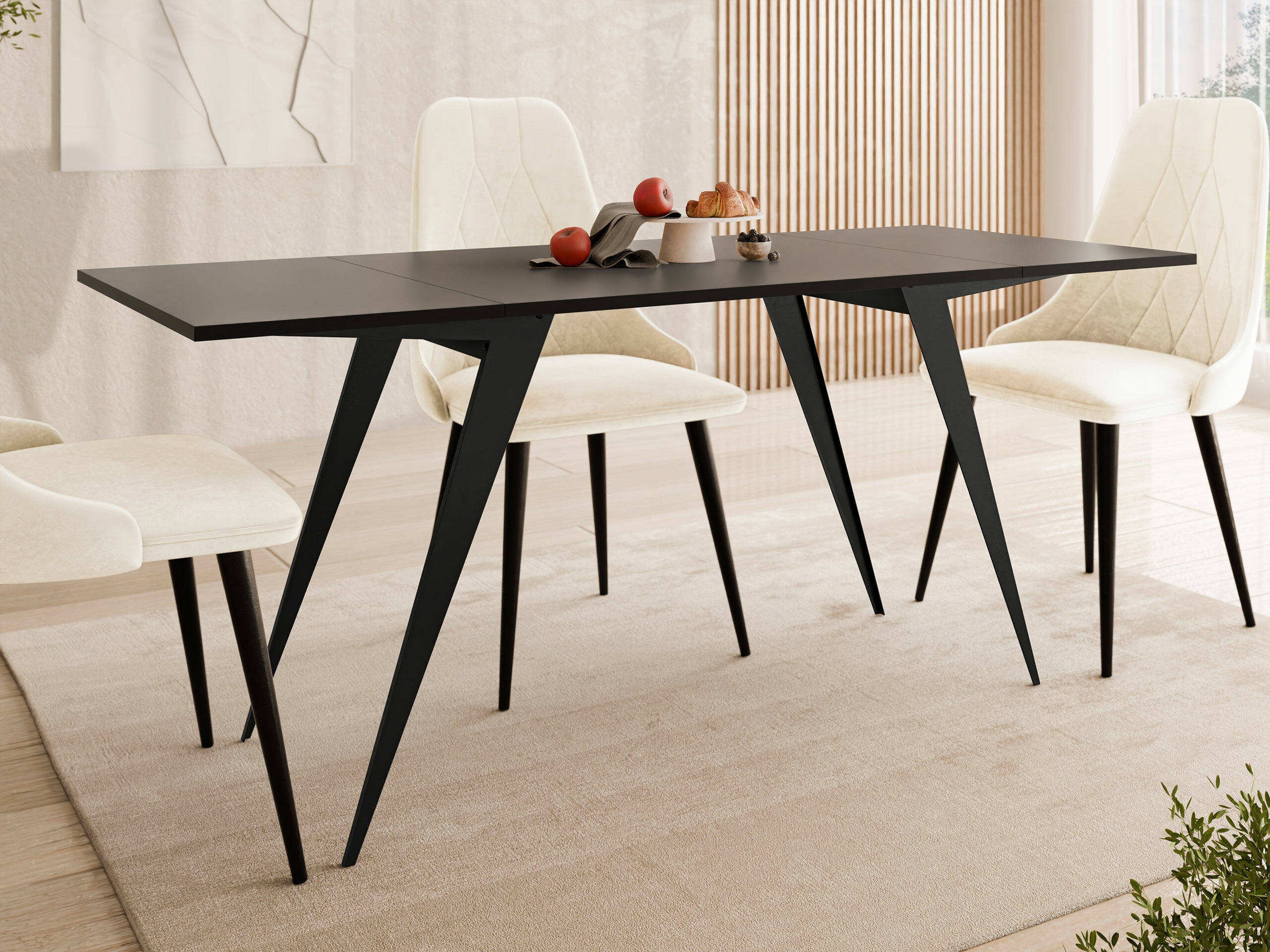 Transformeerbare salontafel Oswego 150 (Zwart)