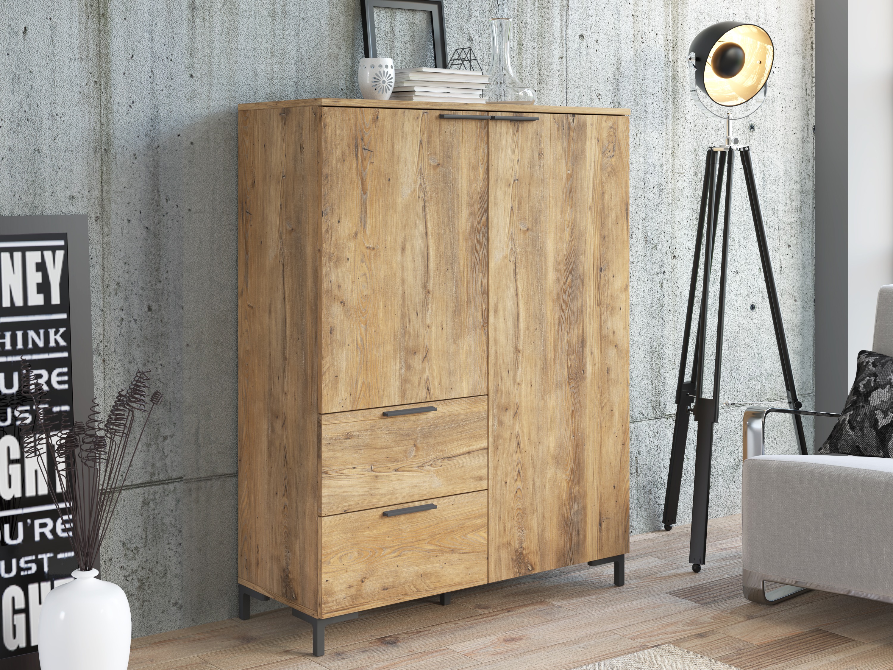 Boekenkast Salnola 100 (Kastanje)