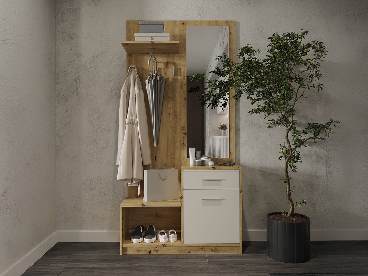 Gangmeubelset Houston 2084 (Artisan eiken + Kasjmier)