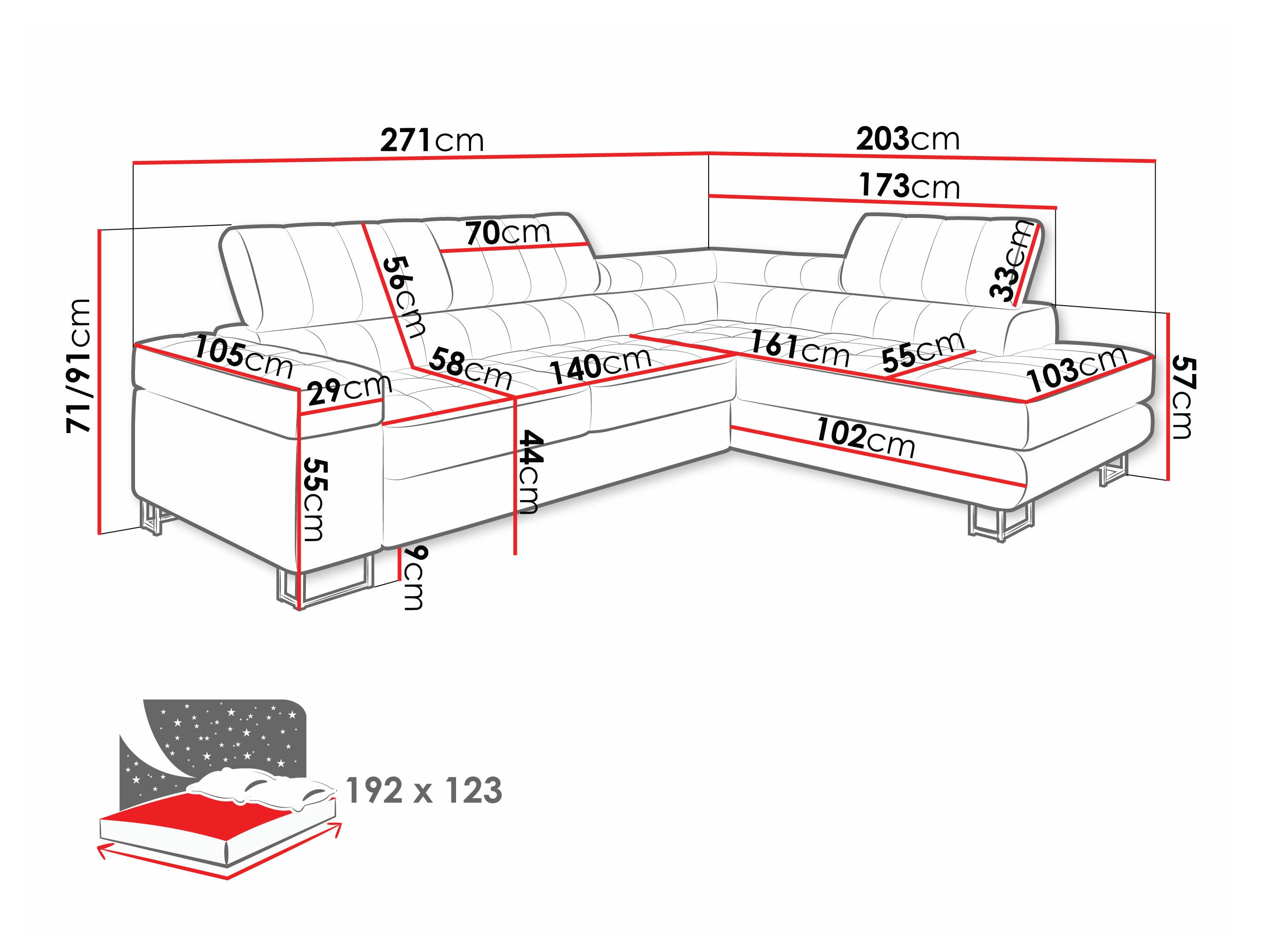 Hoekbank Comfivo Anima I (Sorriso 04)