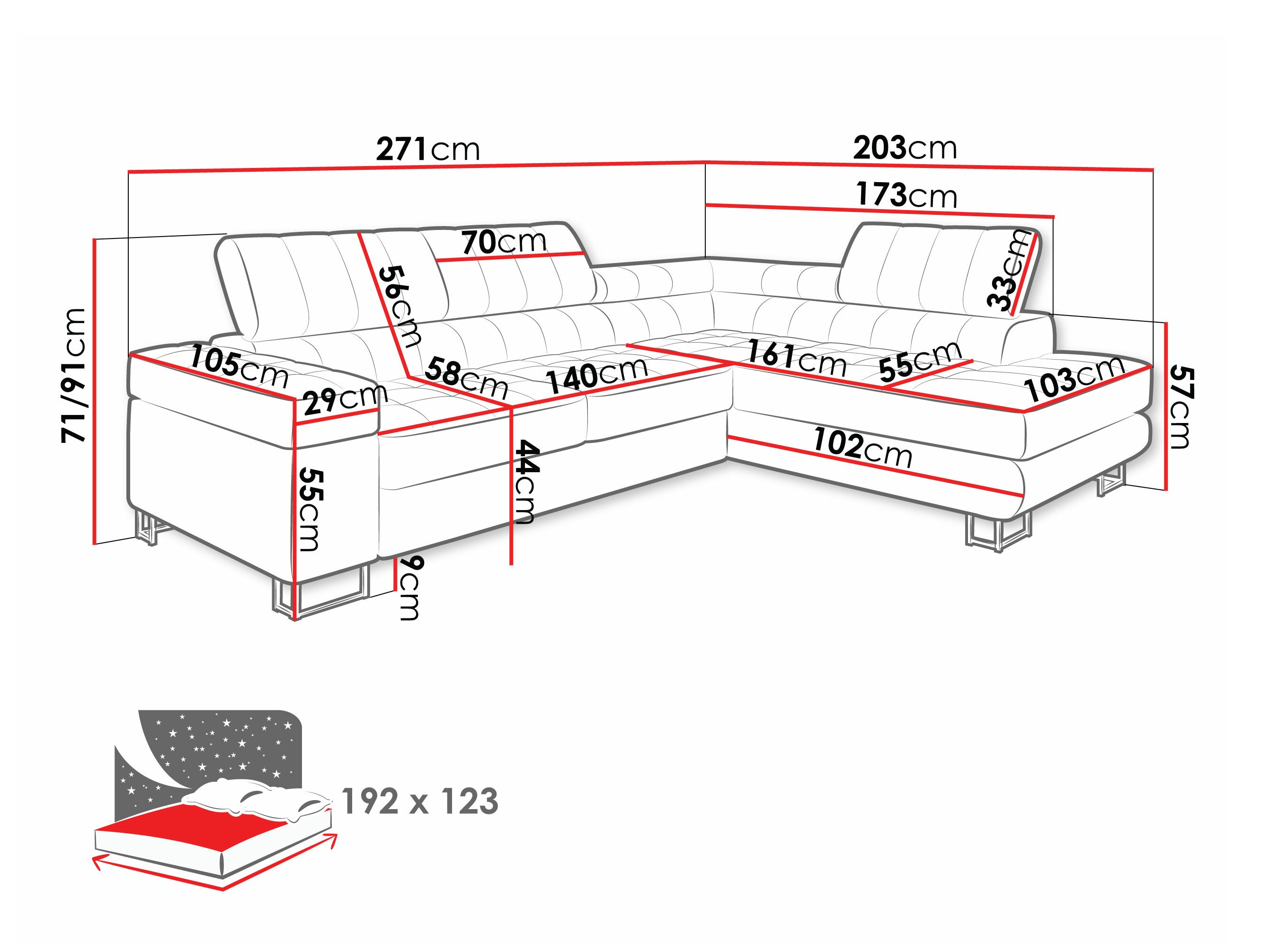 Hoekbank Comfivo Anima I (Sorriso 04)