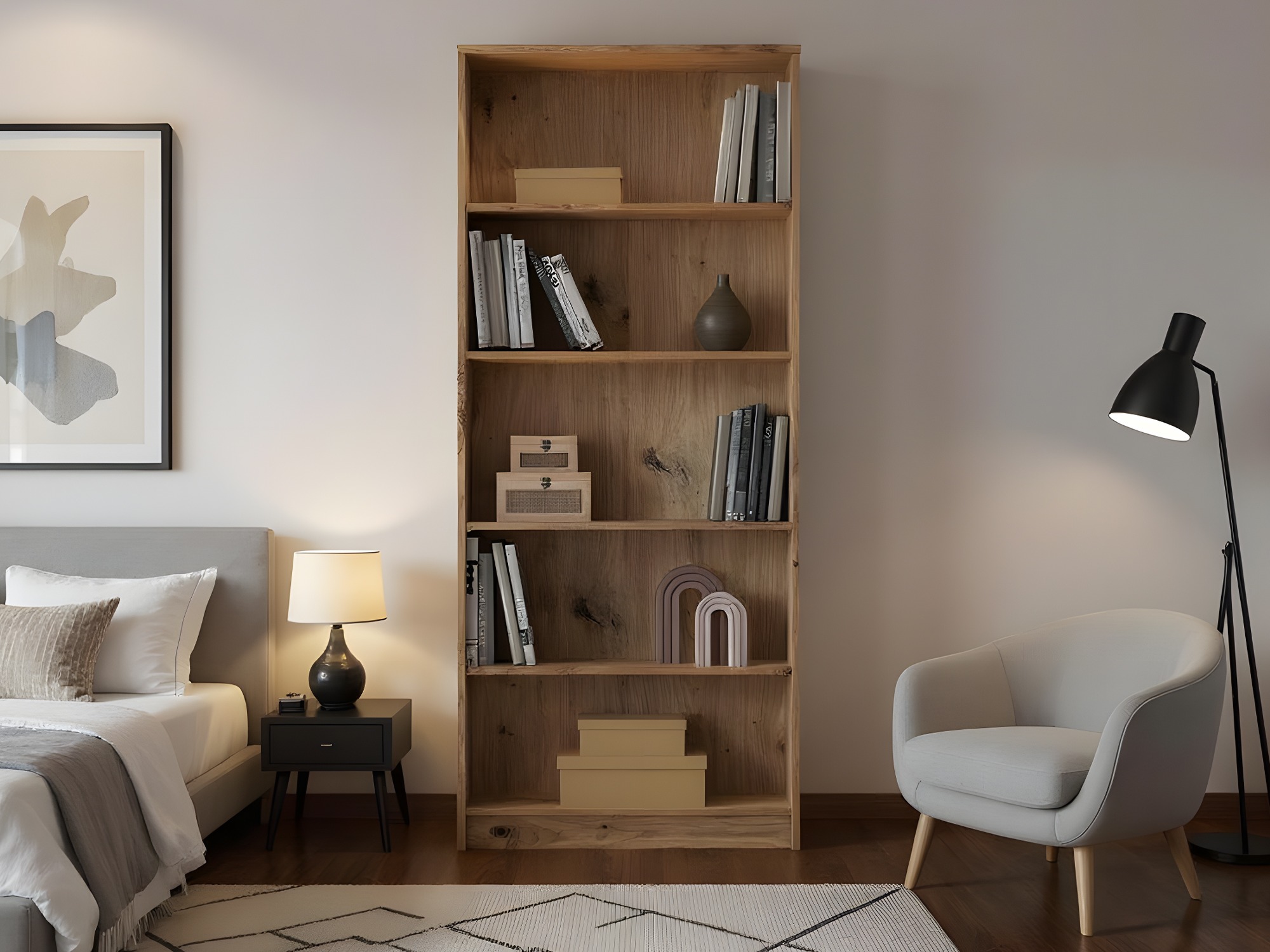 Boekenkast Ontario 194 (Artisan eiken)