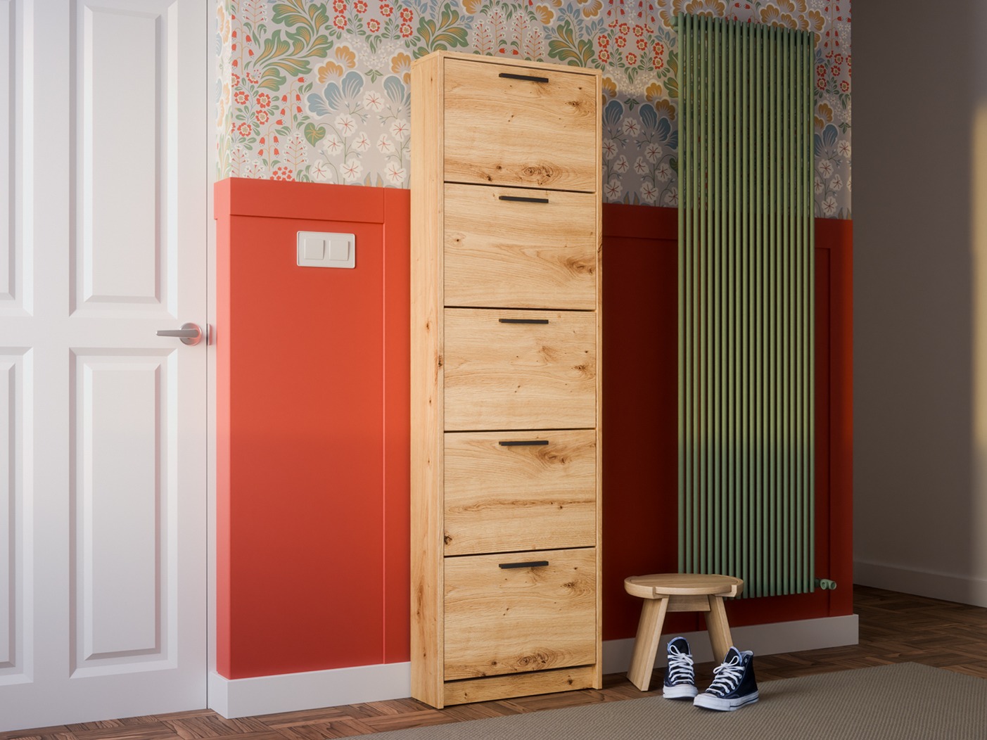 Schoenenkast Ontario 187 (Artisan eiken)