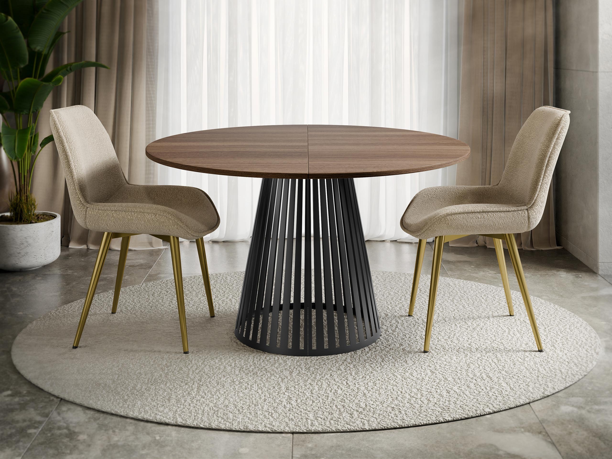 Tafel Oswego 154 (Notenhout)