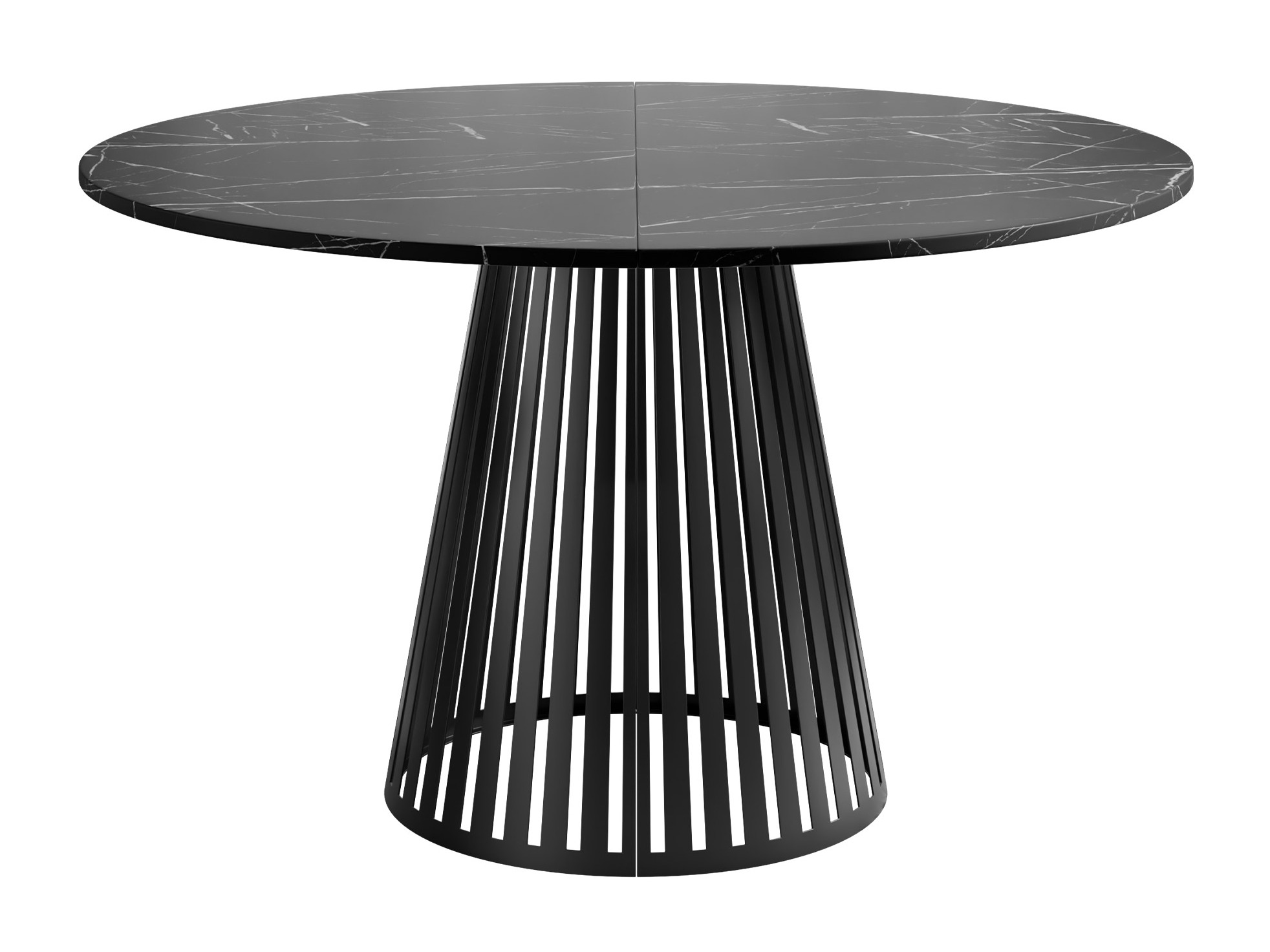 Tafel Oswego 154 (Zwart marmer)