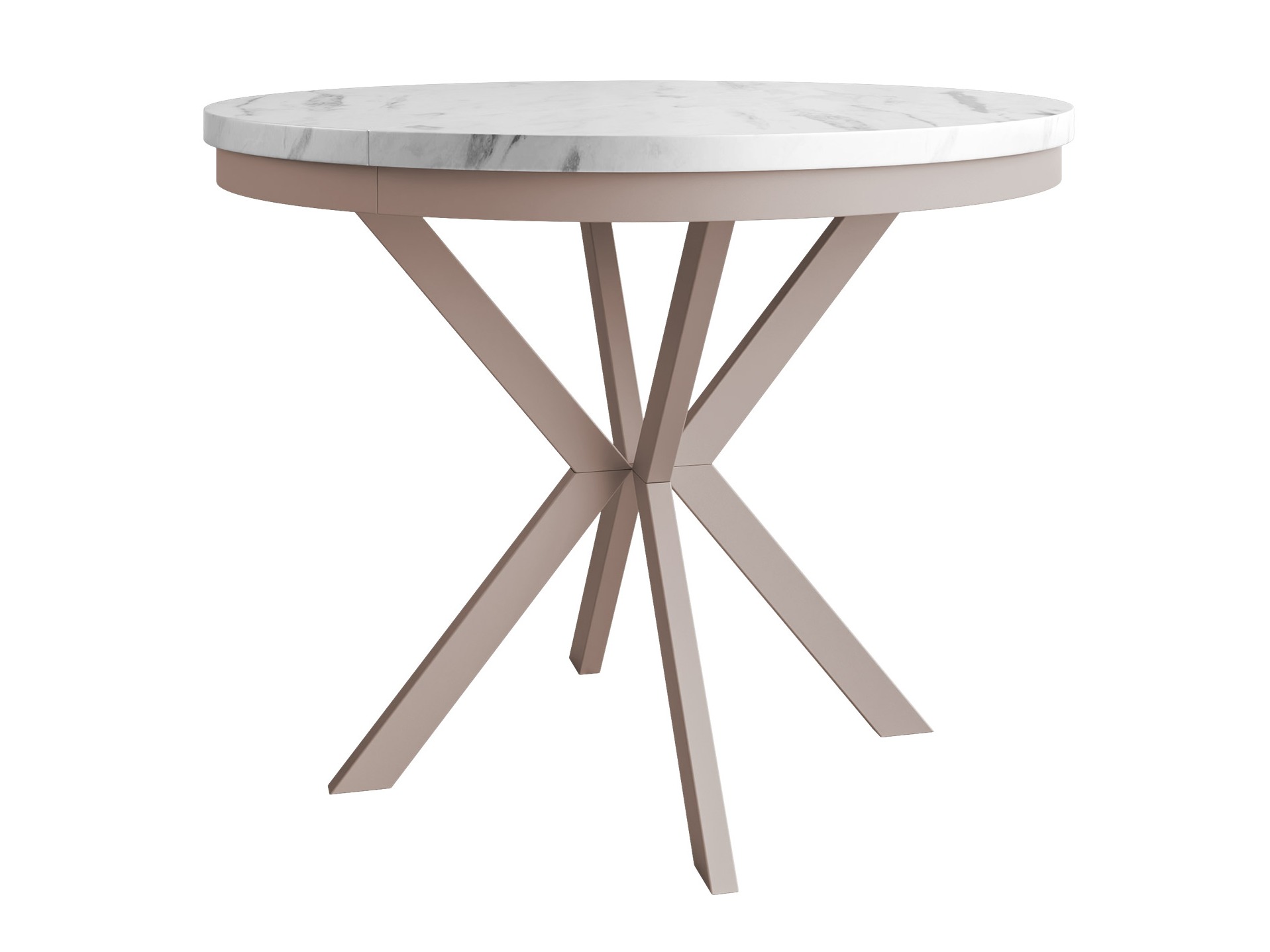 Tafel Oswego 155 (Wit marmer + Kasjmier)