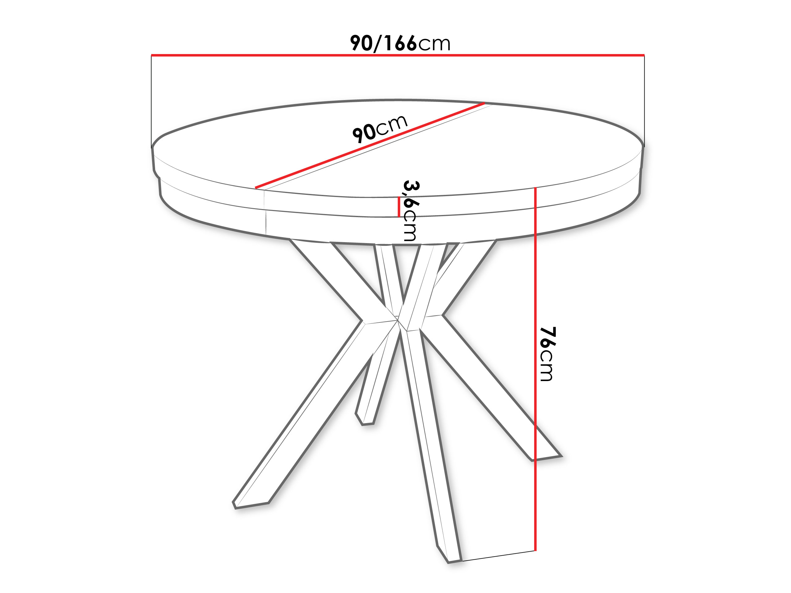 Tafel Oswego 155 (Zwart marmer + Gouden)