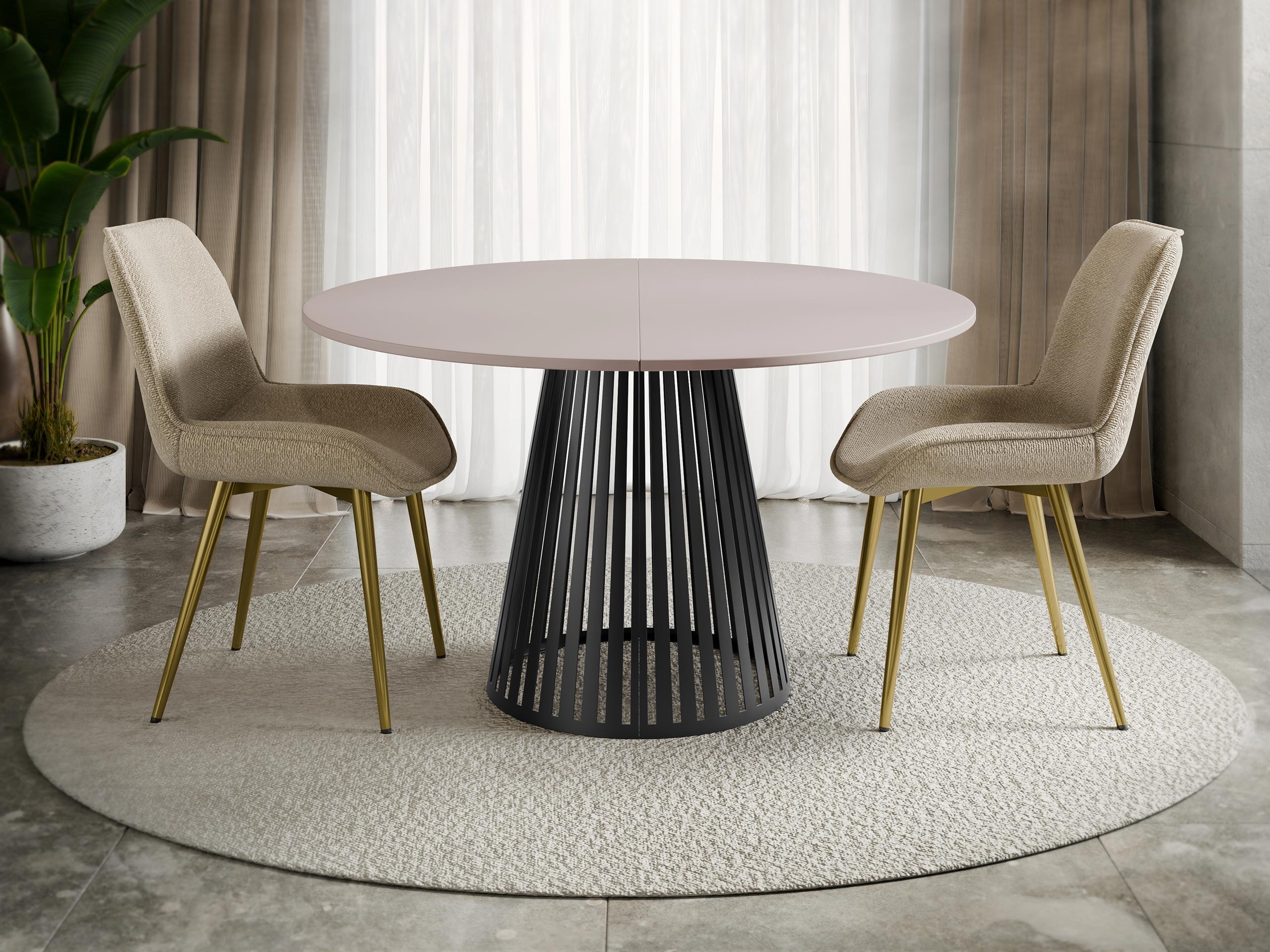 Tafel Prudentia II (Kasjmier + Zwart)