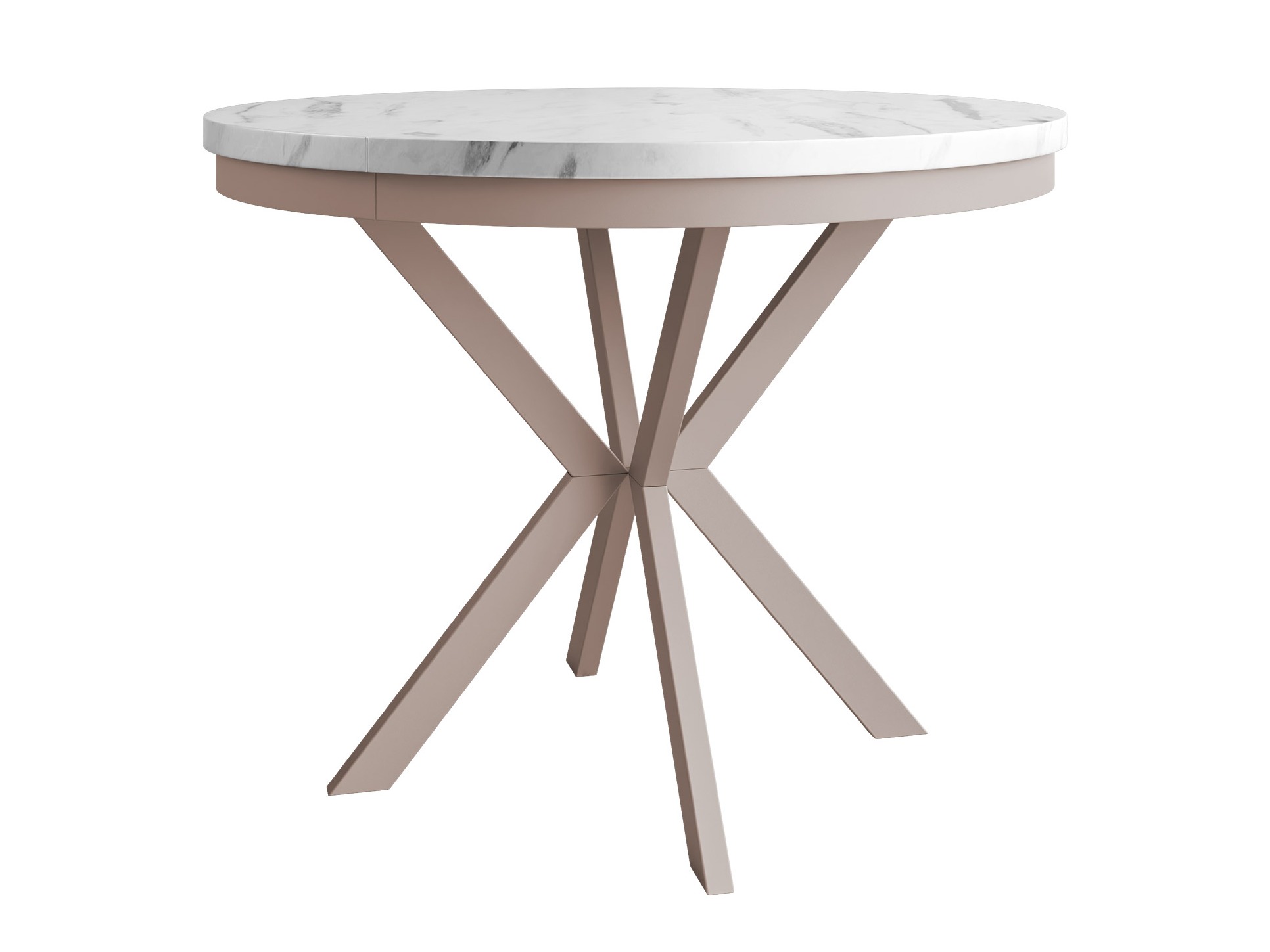 Tafel Oswego 156 (Wit marmer + Kasjmier)