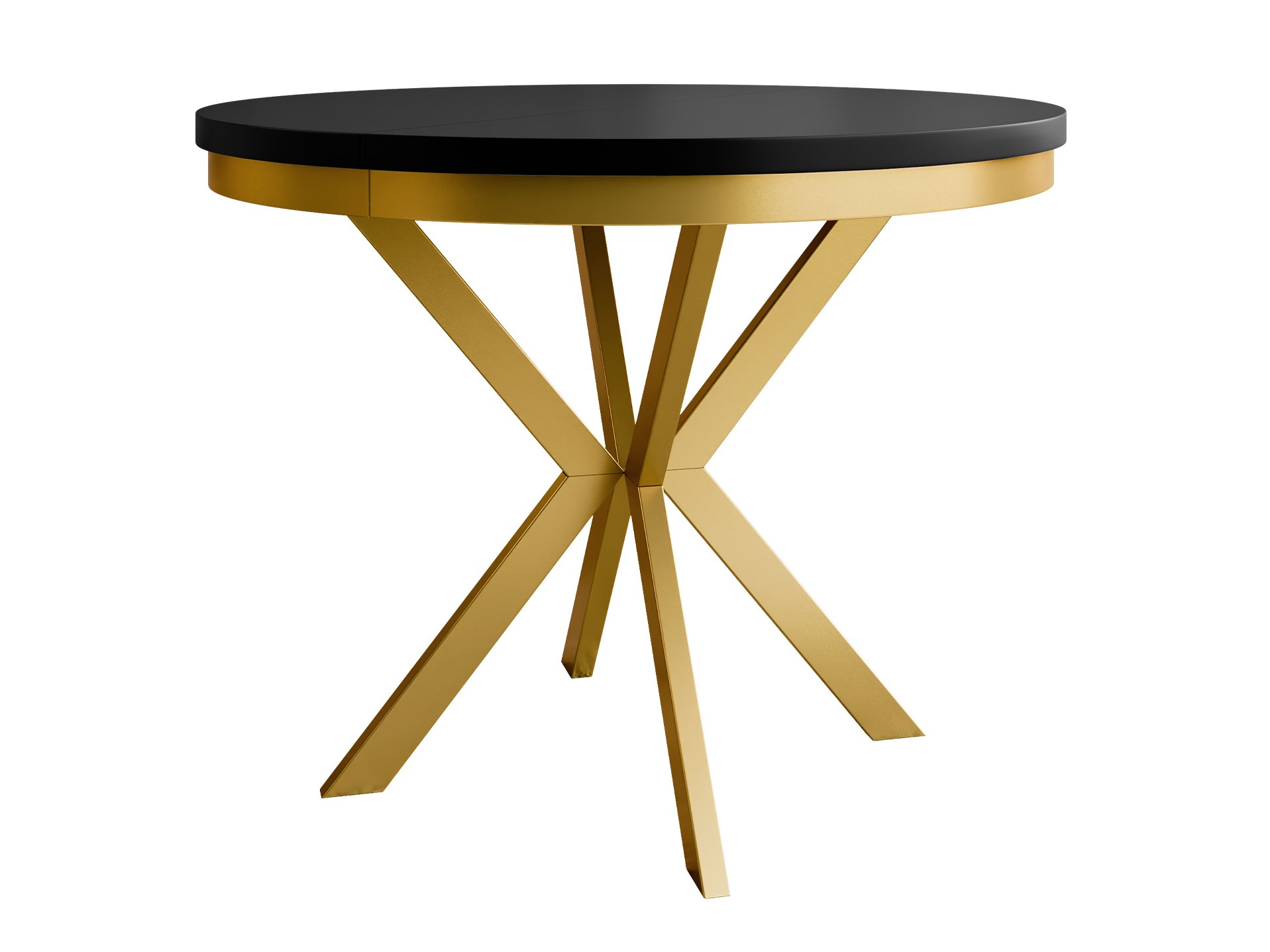 Tafel Oswego 156 (Zwart + Gouden)