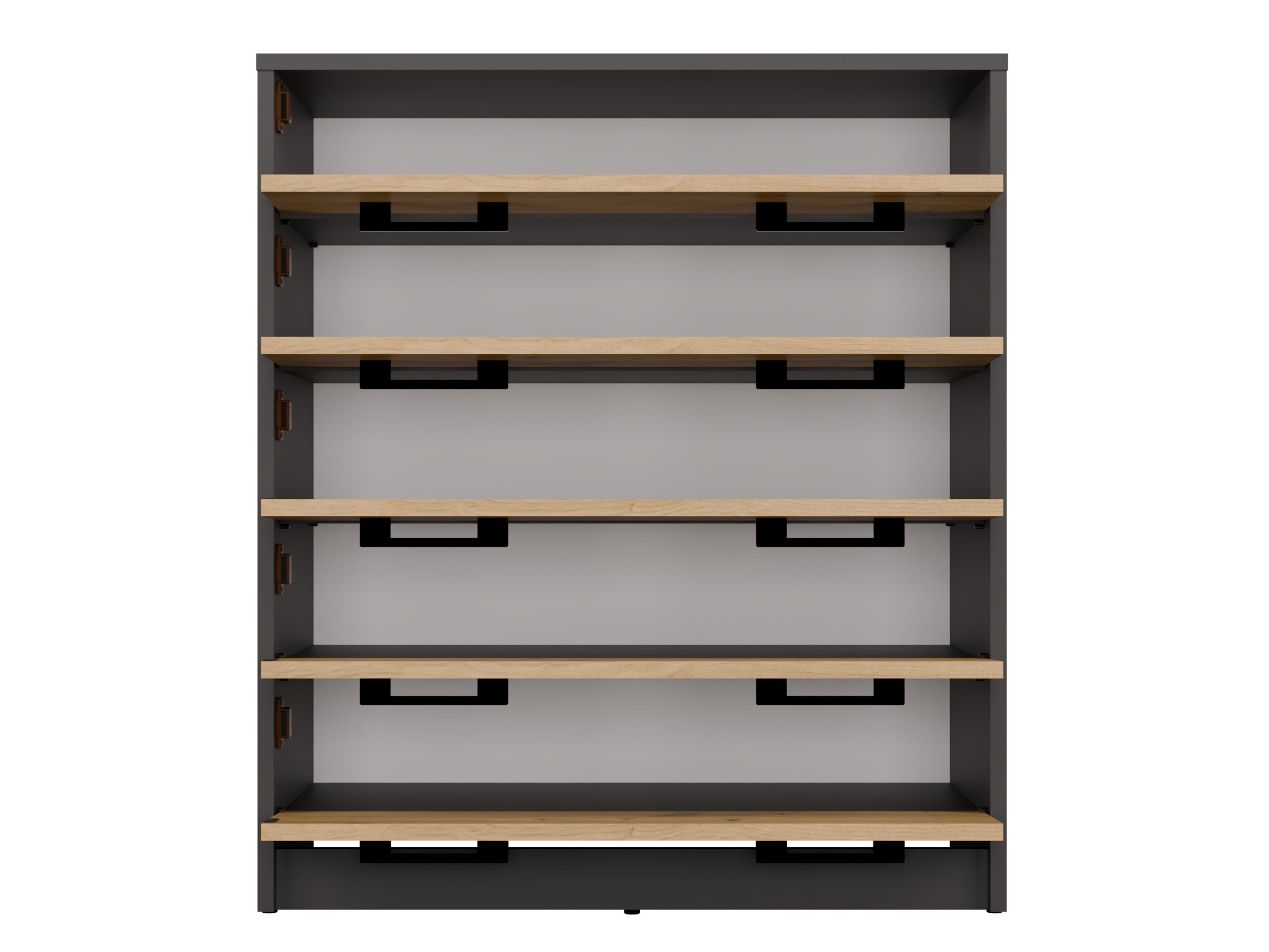 Schoenenkast Mandeville 372 (Artisan eiken + Antraciet)
