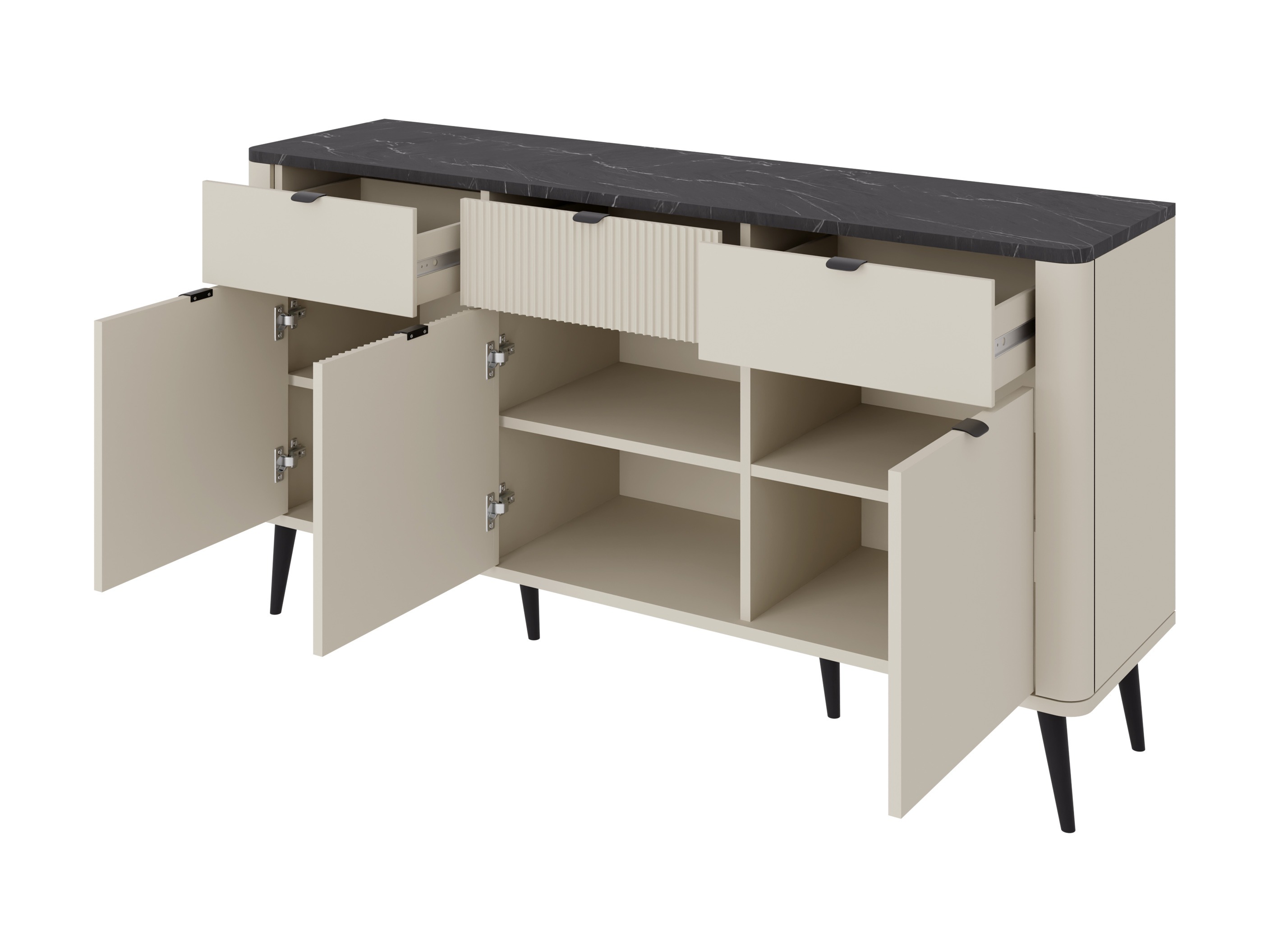 Ladekast Lufela 109 (Kasjmier + Notenhout)