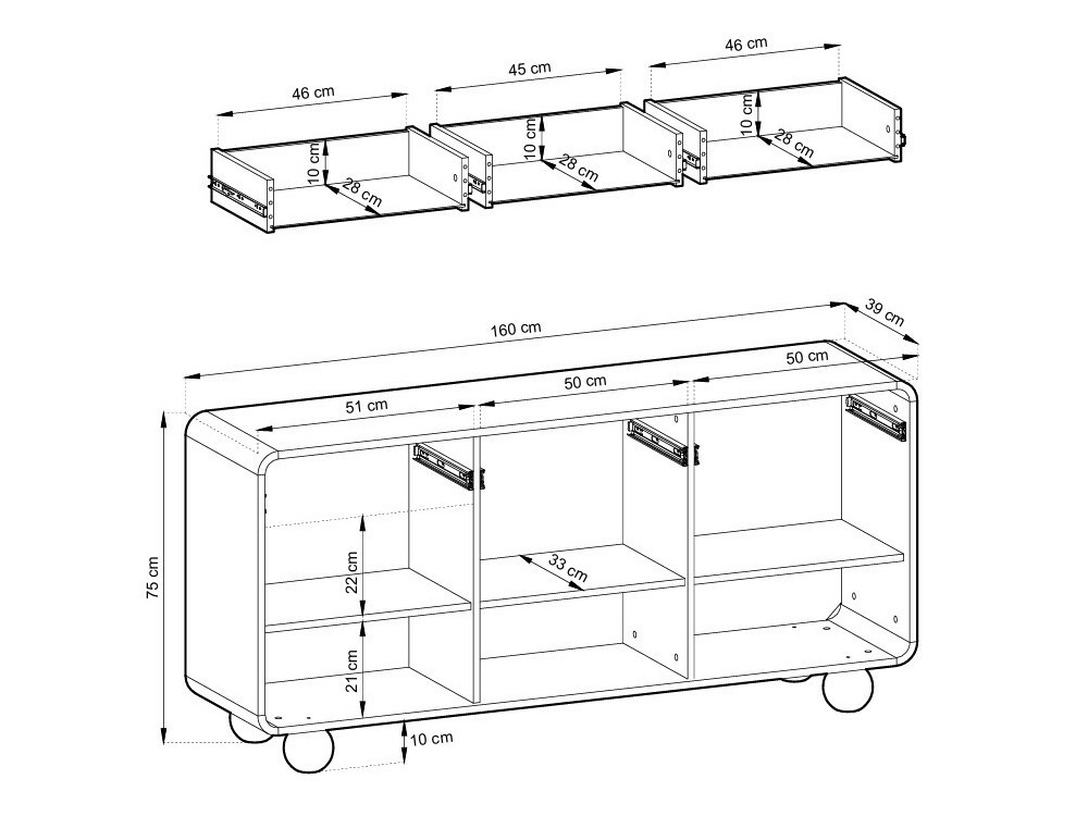Ladekast Vendori 102