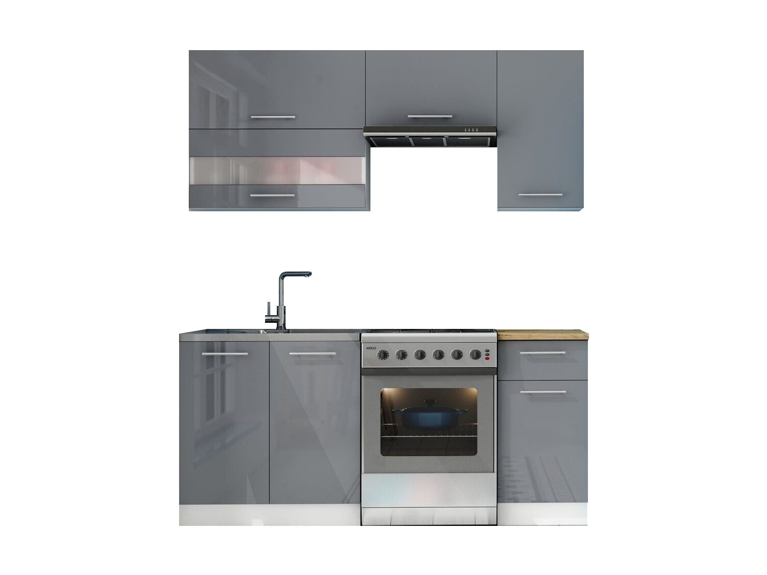 Modulaire keukenset Tiffa Grey 100