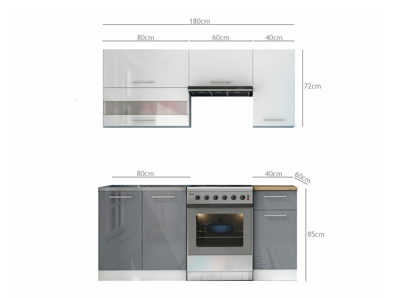 Modulaire keukenset Tiffa Mix 100
